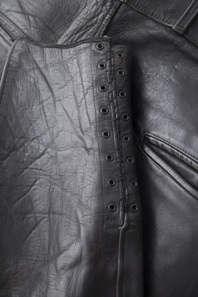 Vintage 1950's motorcycle leather pants Size US 36 / EU 52 - 7 Thumbnail