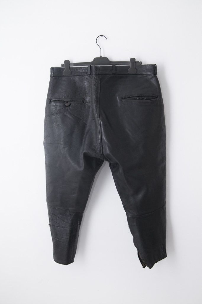 Vintage 1950's motorcycle leather pants Size US 36 / EU 52 - 3 Thumbnail