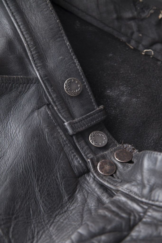 Vintage 1950's motorcycle leather pants Size US 36 / EU 52 - 5 Thumbnail