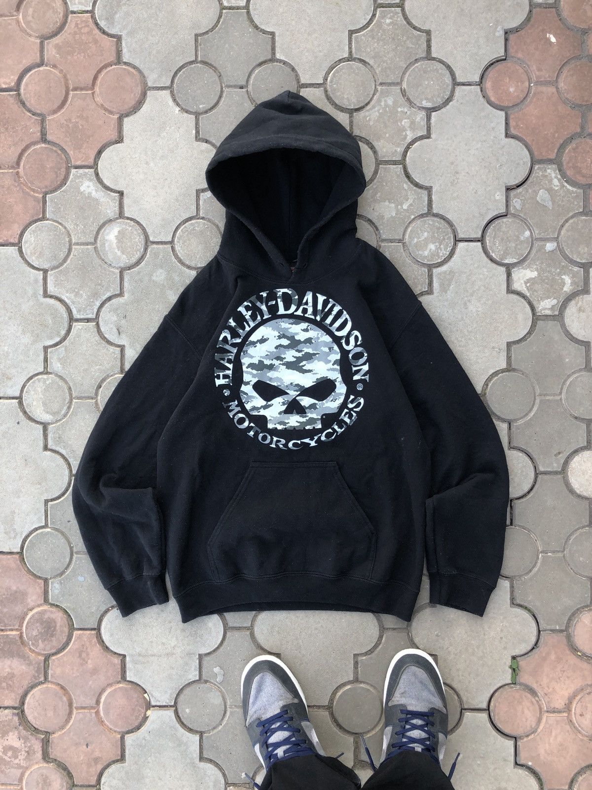 Harley Davidson × Vintage Vintage Harley Davidson Y2K Hoodie Biker USA Size US S / EU 44-46 / 1 - 1 Thumbnail