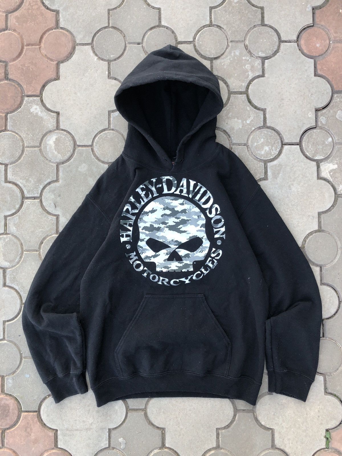 Harley Davidson × Vintage Vintage Harley Davidson Y2K Hoodie Biker USA Size US S / EU 44-46 / 1 - 2 Thumbnail
