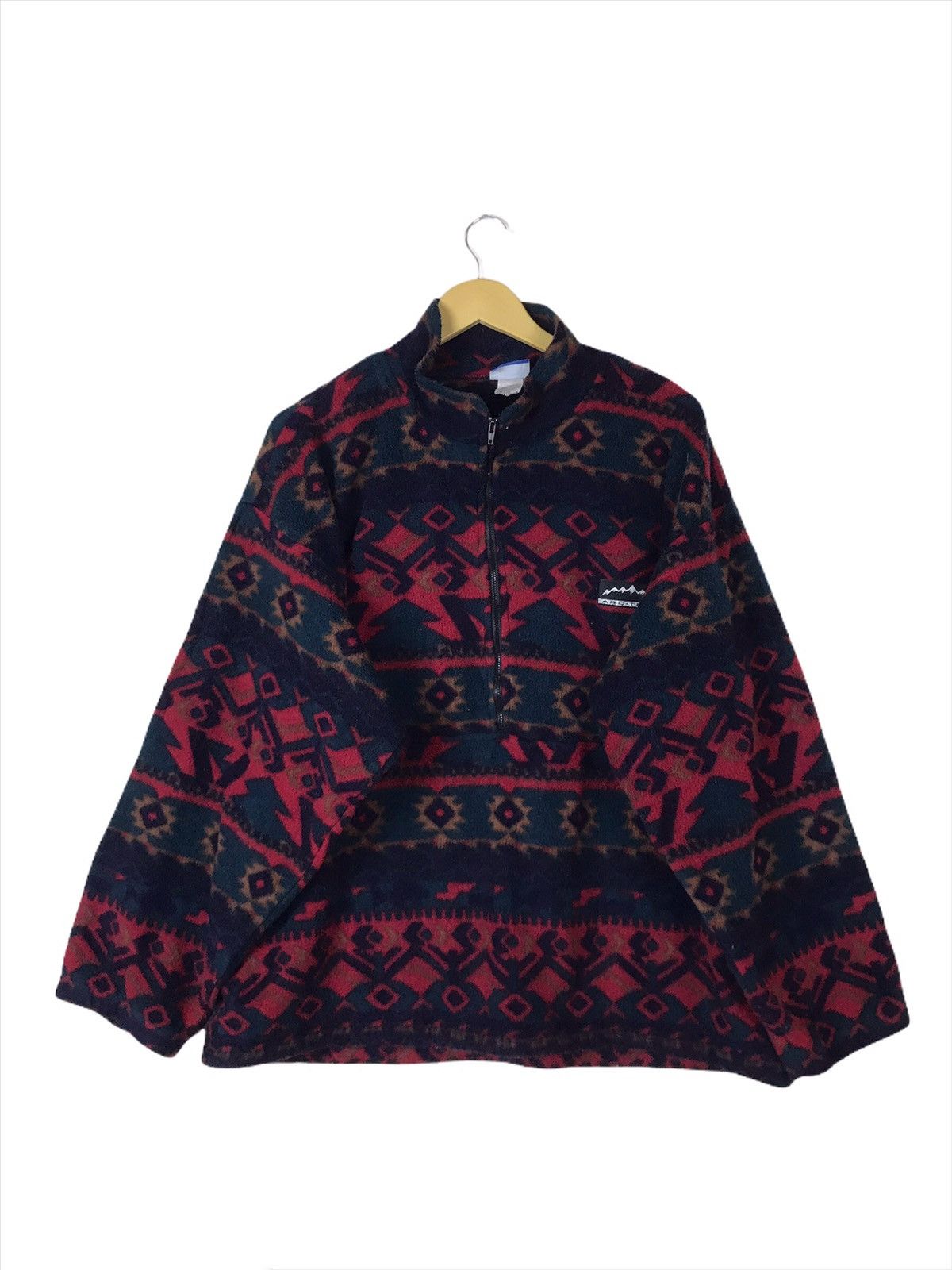 Vintage After The Stork Arc-Tech Aztec Native Fleece Jacket Size US L / EU 52-54 / 3 - 1 Thumbnail