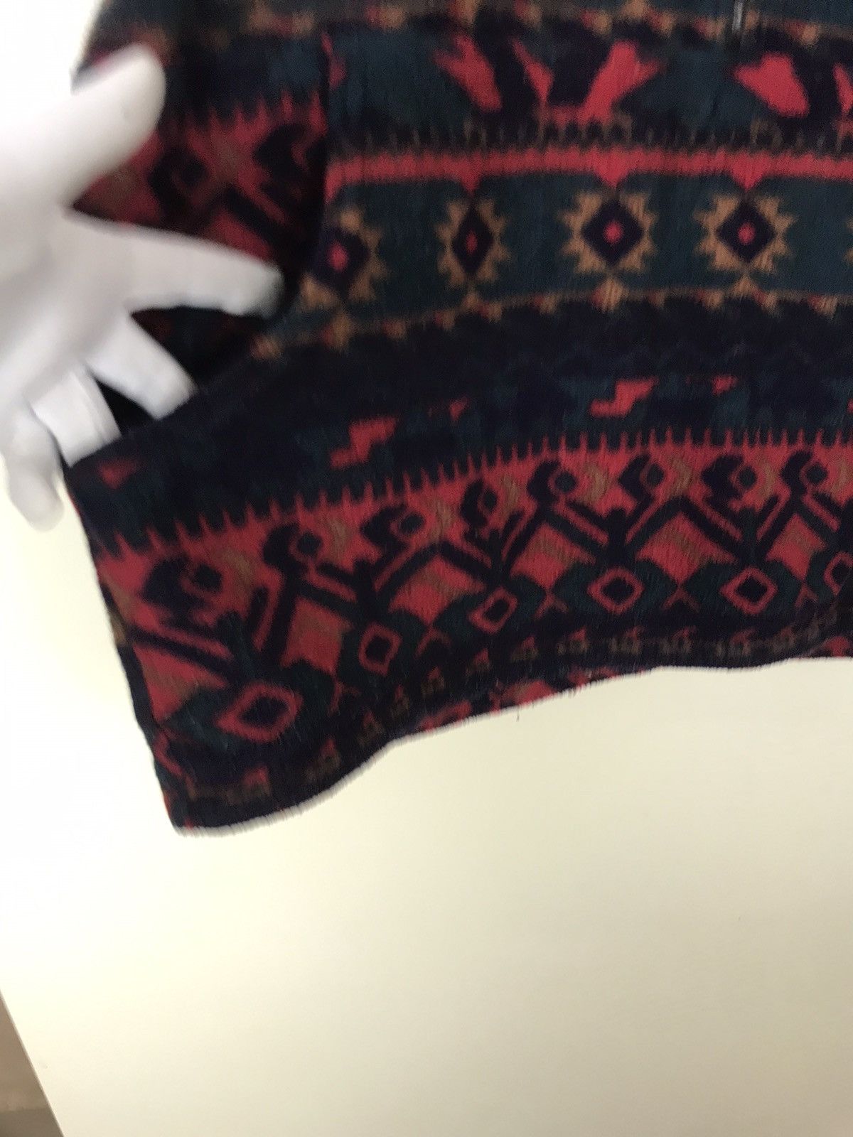 Vintage After The Stork Arc-Tech Aztec Native Fleece Jacket Size US L / EU 52-54 / 3 - 6 Thumbnail