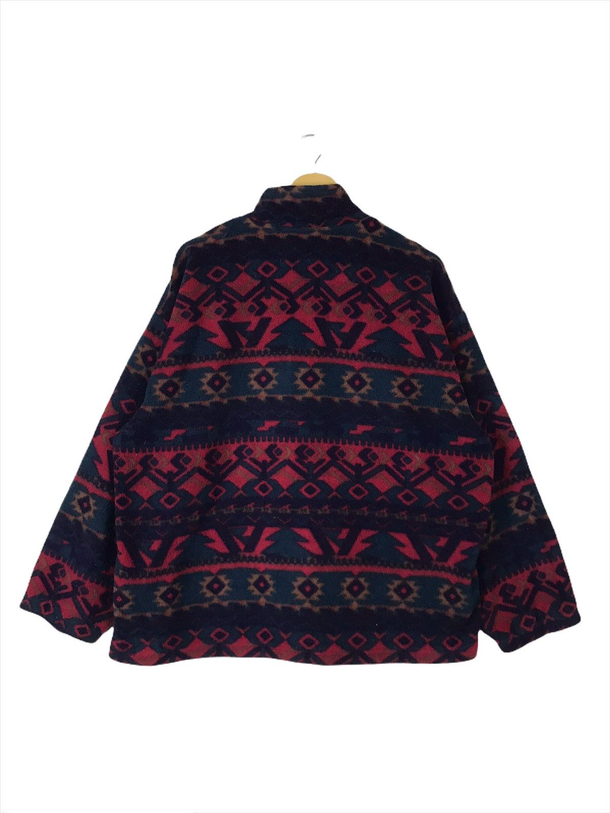 Vintage After The Stork Arc-Tech Aztec Native Fleece Jacket Size US L / EU 52-54 / 3 - 4 Thumbnail