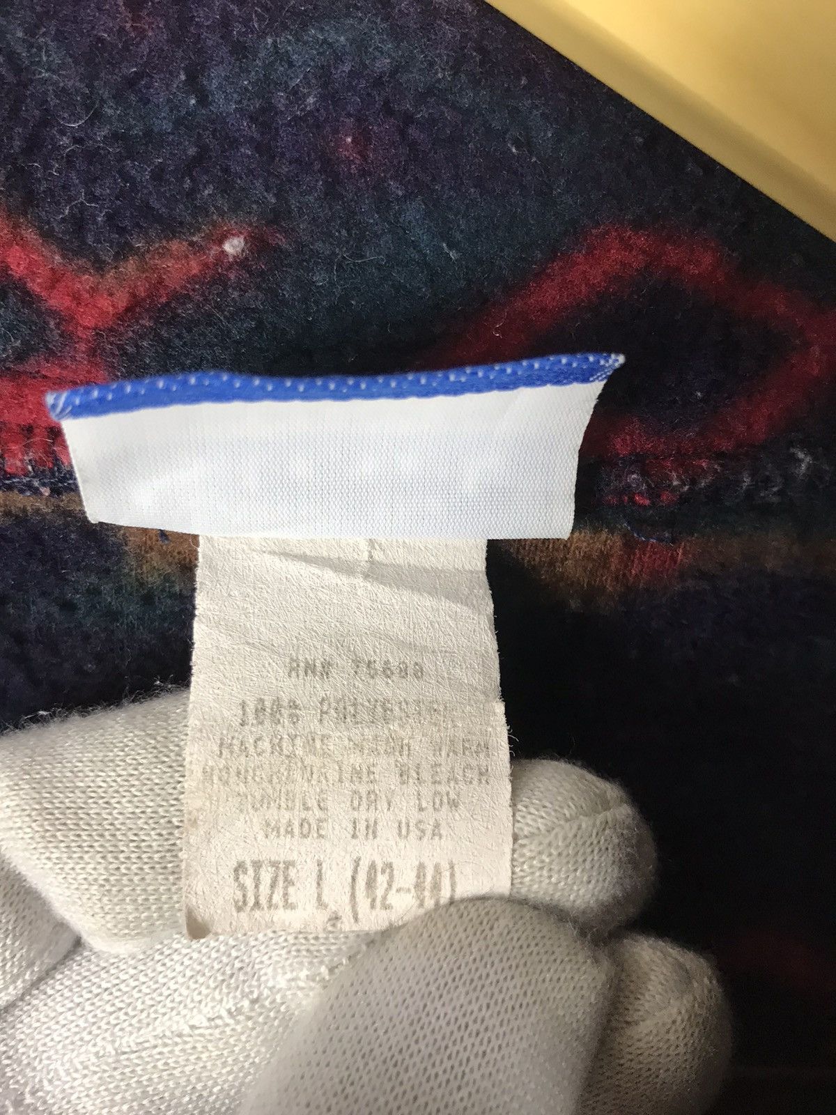 Vintage After The Stork Arc-Tech Aztec Native Fleece Jacket Size US L / EU 52-54 / 3 - 11 Thumbnail