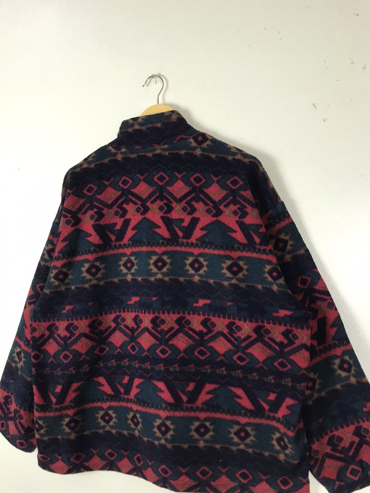 Vintage After The Stork Arc-Tech Aztec Native Fleece Jacket Size US L / EU 52-54 / 3 - 10 Thumbnail