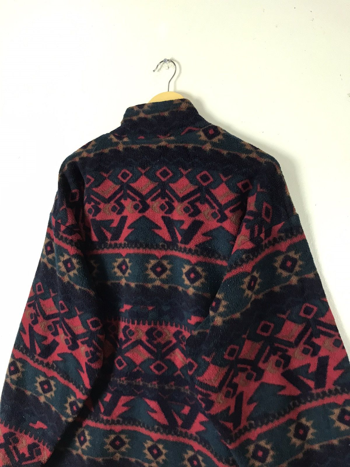 Vintage After The Stork Arc-Tech Aztec Native Fleece Jacket Size US L / EU 52-54 / 3 - 9 Thumbnail
