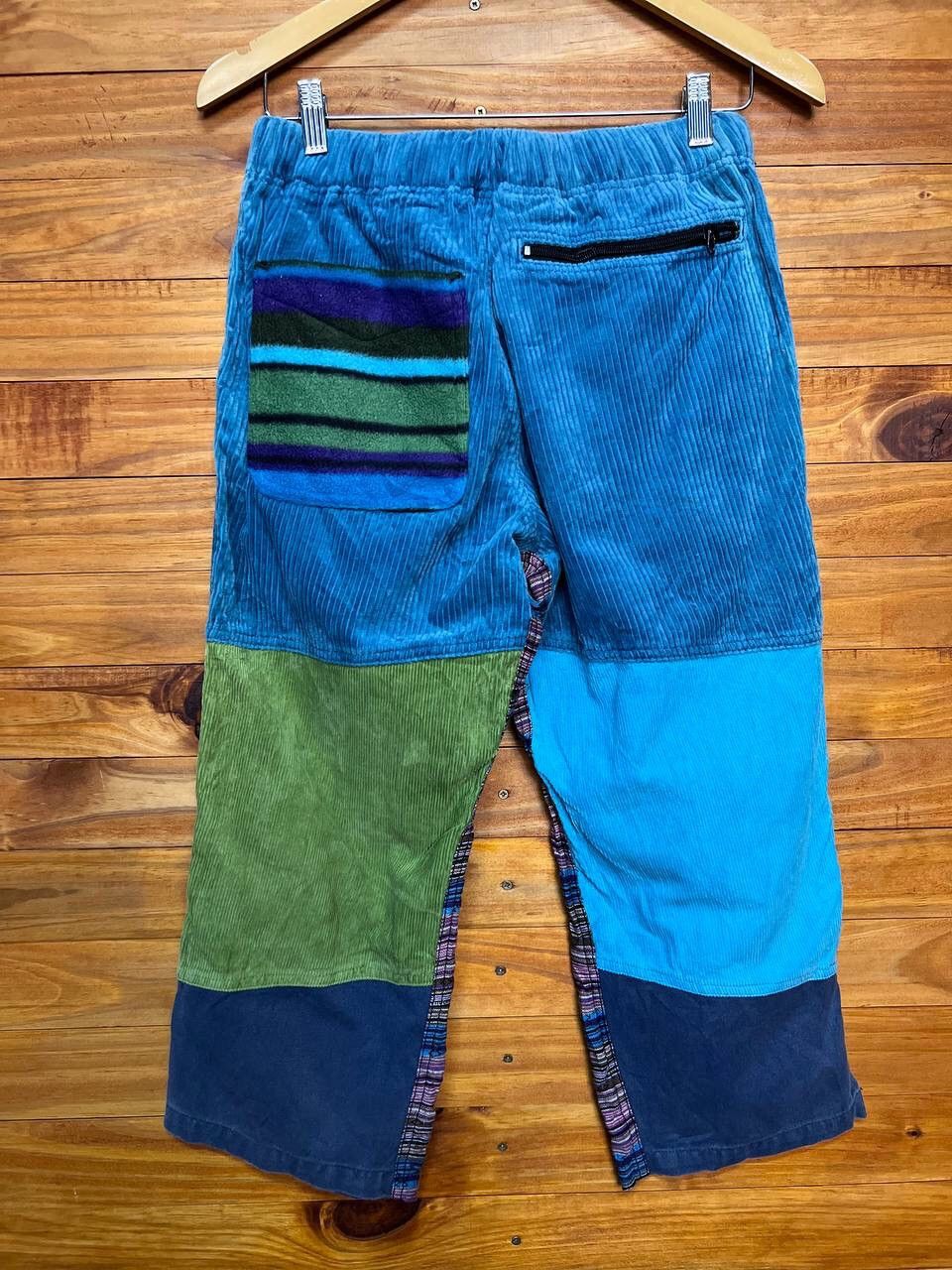 Japanese Brand 3Q PATCHWORK COLOUR BLOCK PANTS Size US 30 / EU 46 - 6 Thumbnail