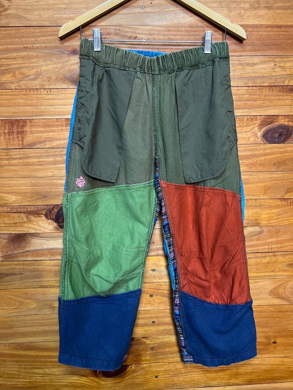 Japanese Brand 3Q PATCHWORK COLOUR BLOCK PANTS Size US 30 / EU 46 - 10 Thumbnail