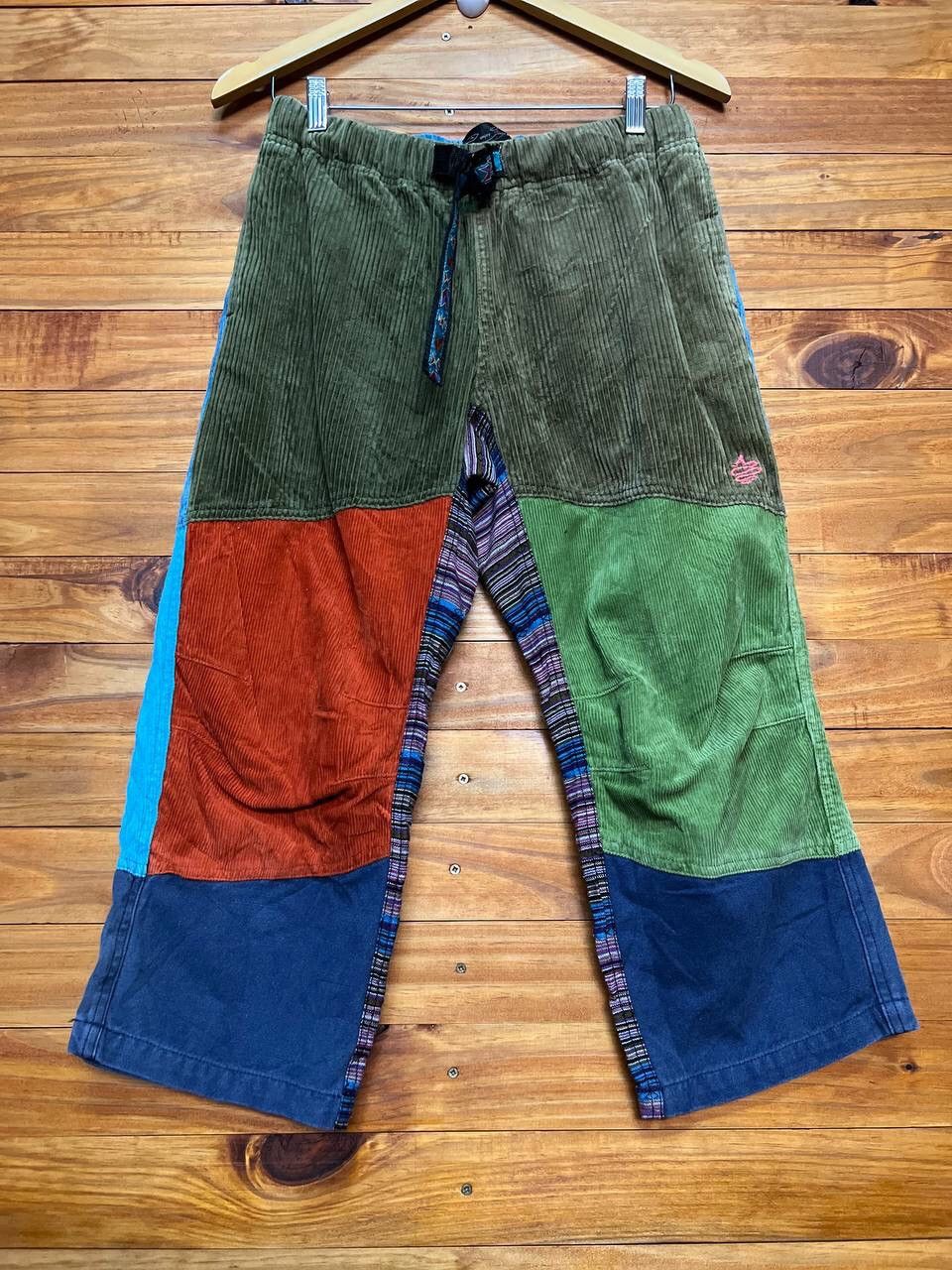 Japanese Brand 3Q PATCHWORK COLOUR BLOCK PANTS Size US 30 / EU 46 - 4 Thumbnail