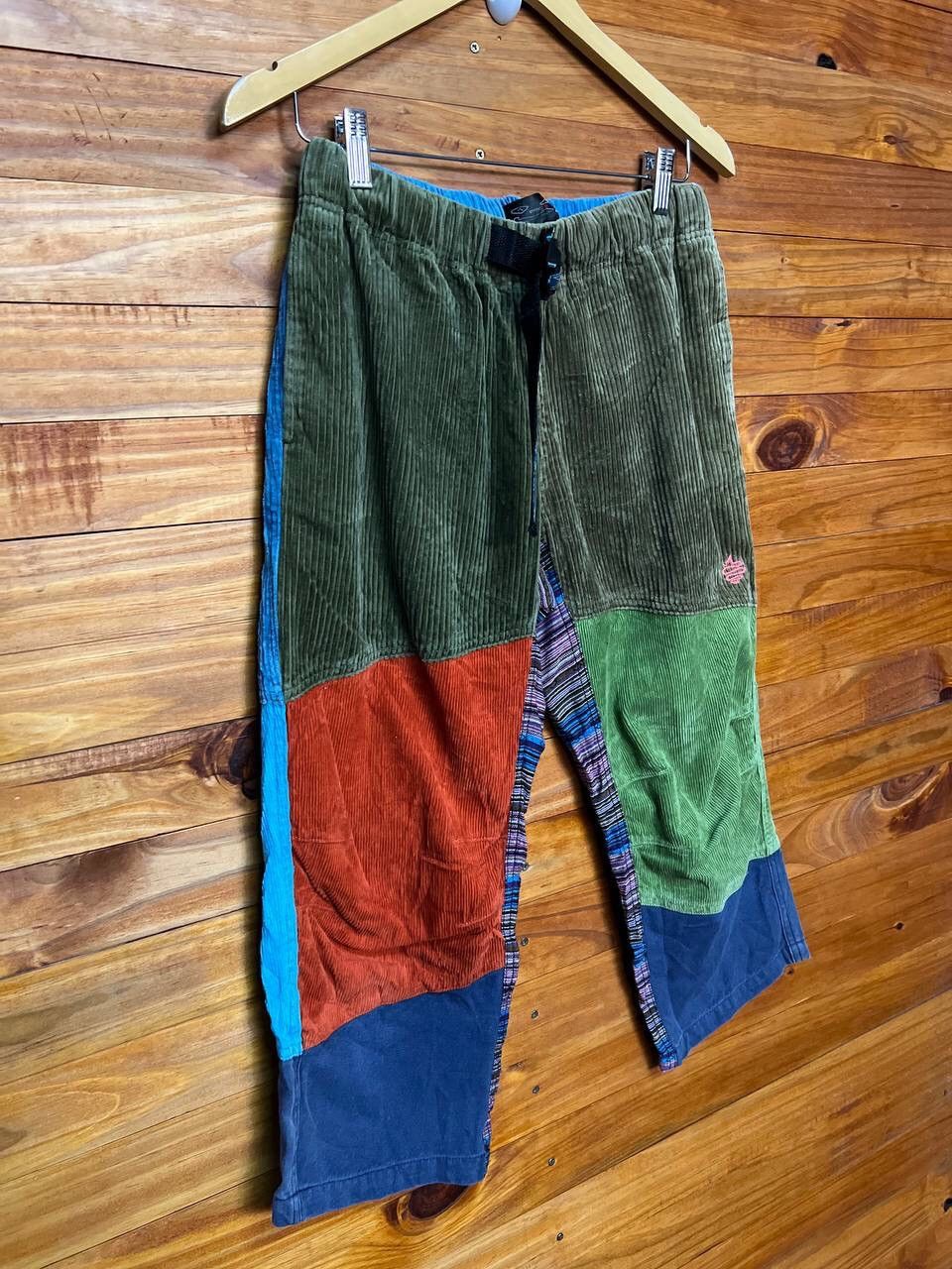 Japanese Brand 3Q PATCHWORK COLOUR BLOCK PANTS Size US 30 / EU 46 - 2 Thumbnail