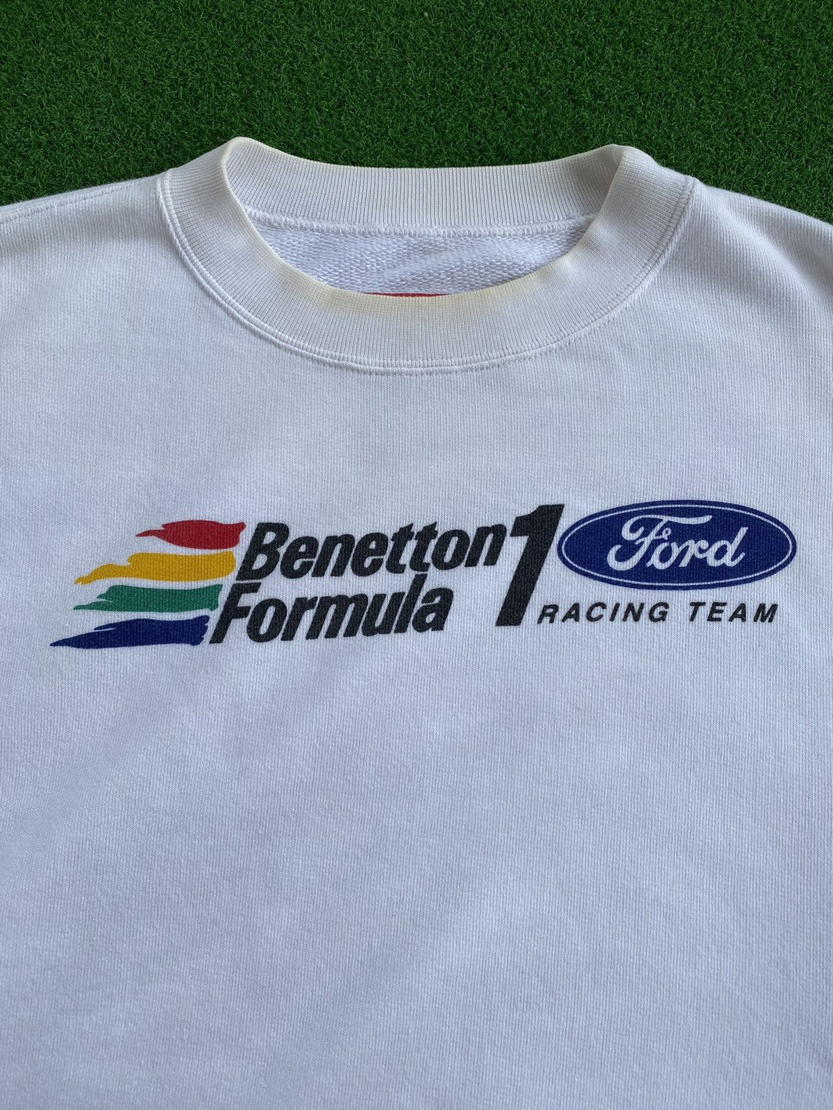 Vintage Vintage Benetton Formula 1 Ford Racing Team Crewneck Size US L / EU 52-54 / 3 - 4 Thumbnail