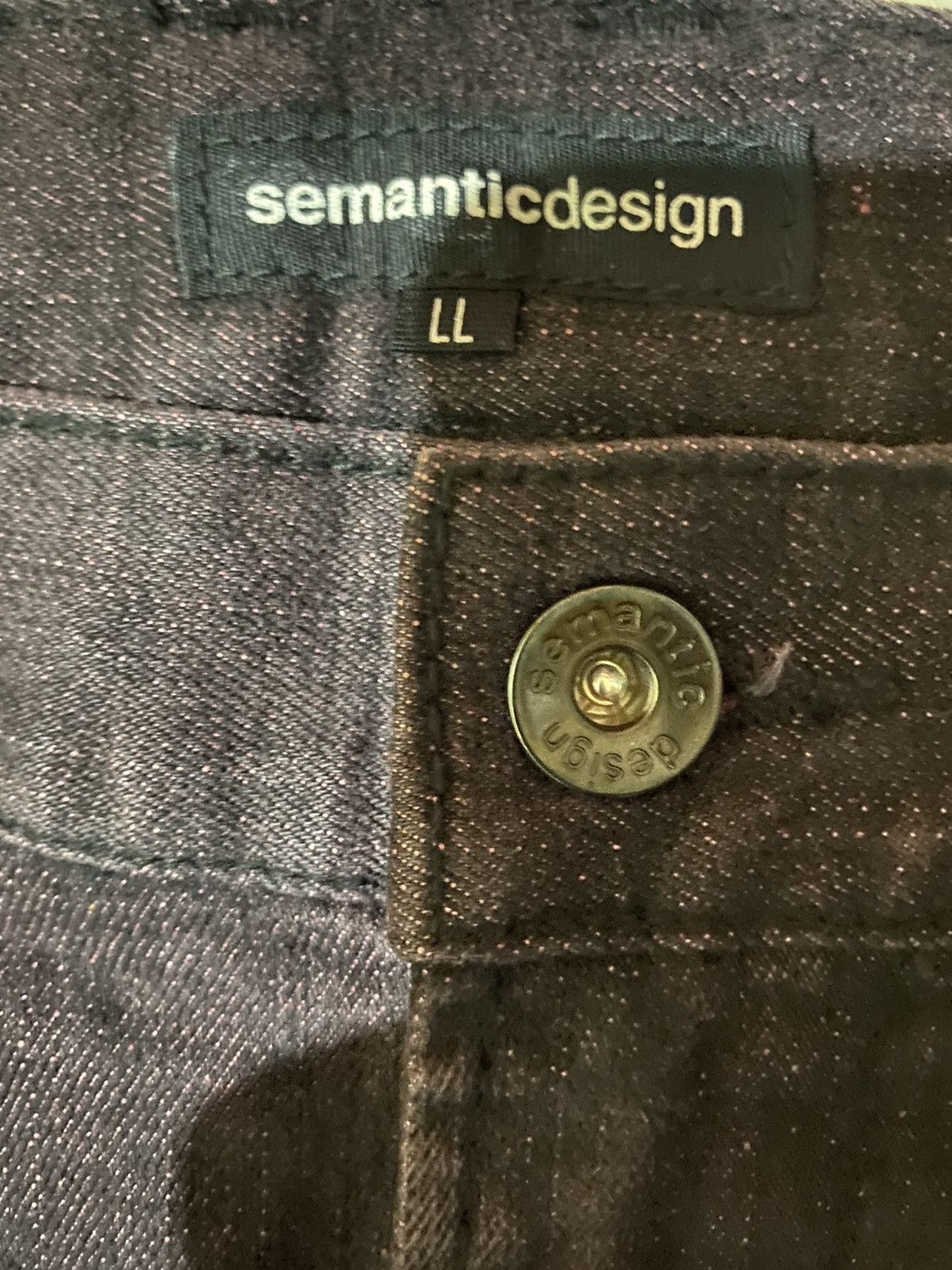 semanticdesign 💥Japanese designer Semantic design Denim Size US 35 - 6 Thumbnail