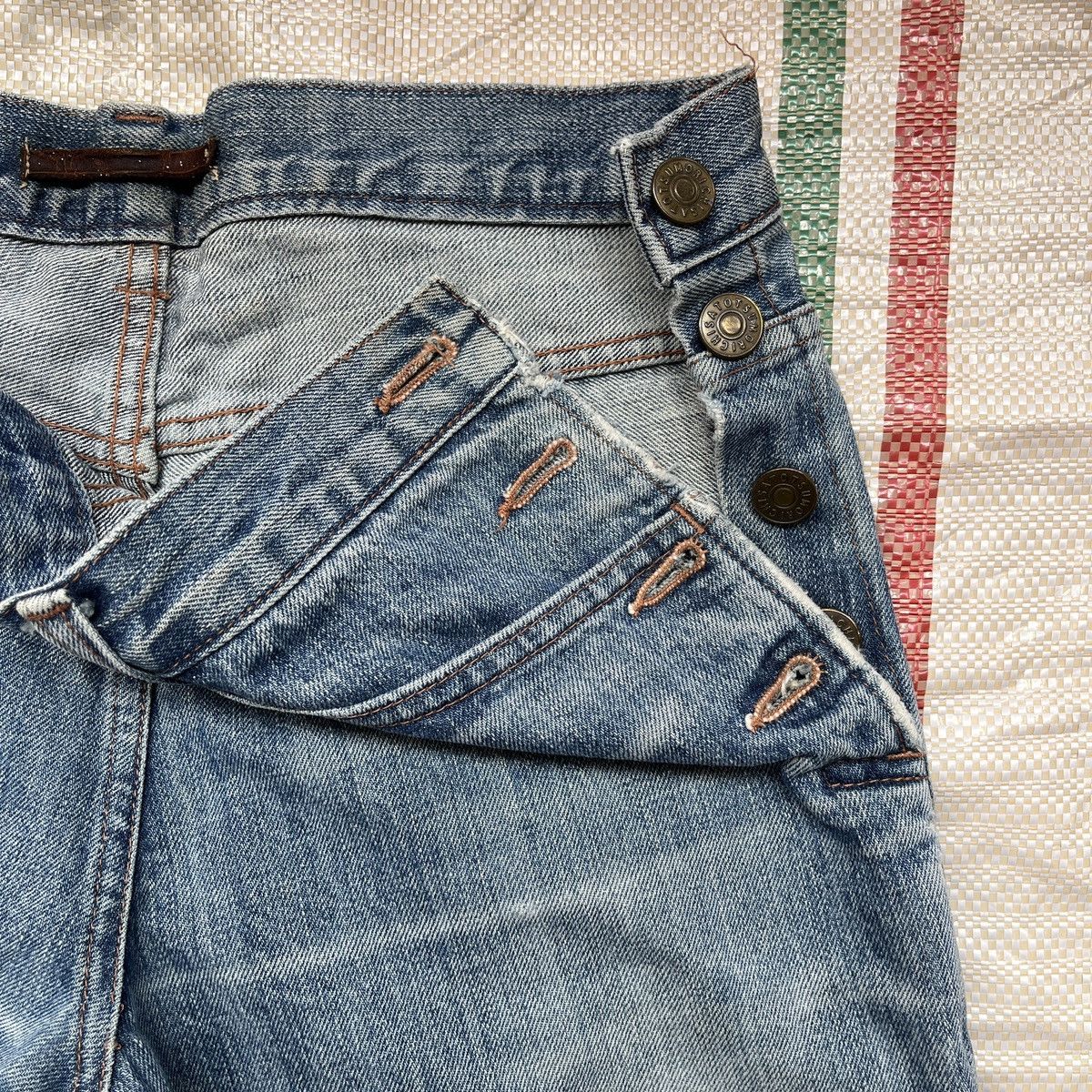 Issey Miyake × Tsumori Chisato Rare Tsumori Chisato Issey Miyake Denim Jeans Side Buttons Size US 29 - 20 Thumbnail