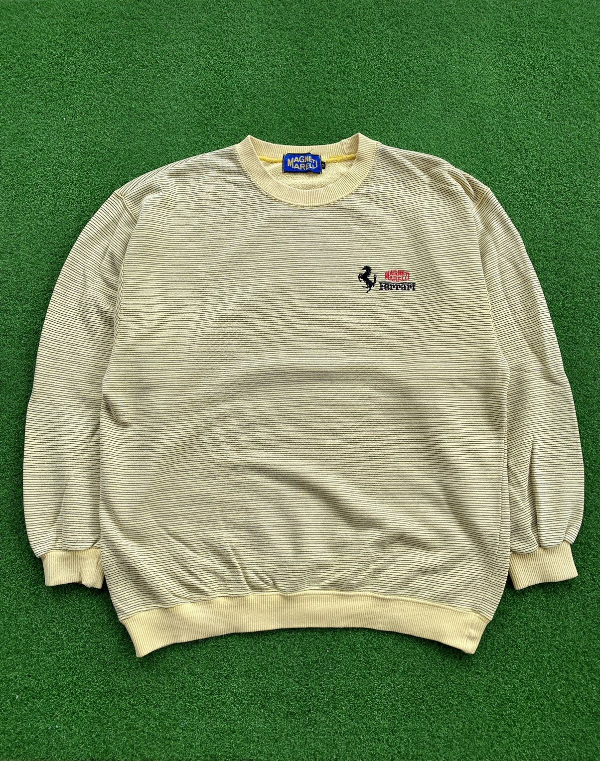 Ferrari × Vintage Vintage Magneti Marelli Ferrari Stripe Crewneck Size US M / EU 48-50 / 2 - 1 Thumbnail