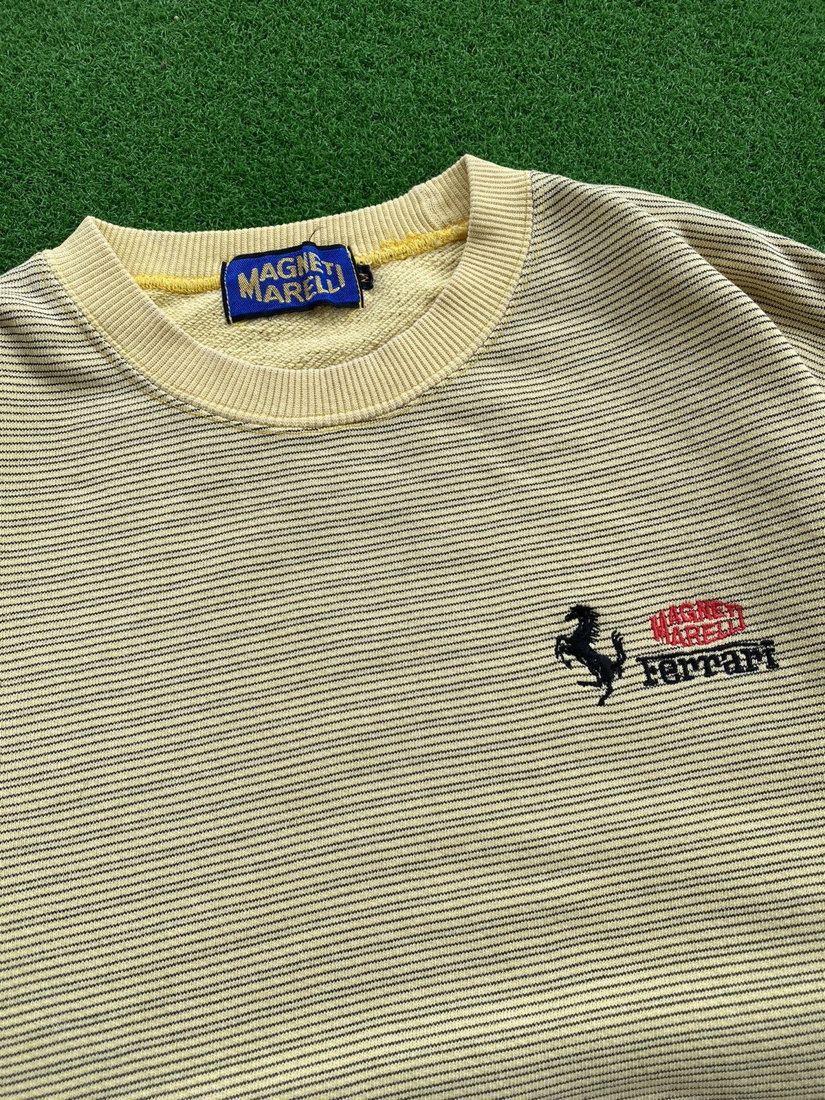 Ferrari × Vintage Vintage Magneti Marelli Ferrari Stripe Crewneck Size US M / EU 48-50 / 2 - 2 Thumbnail