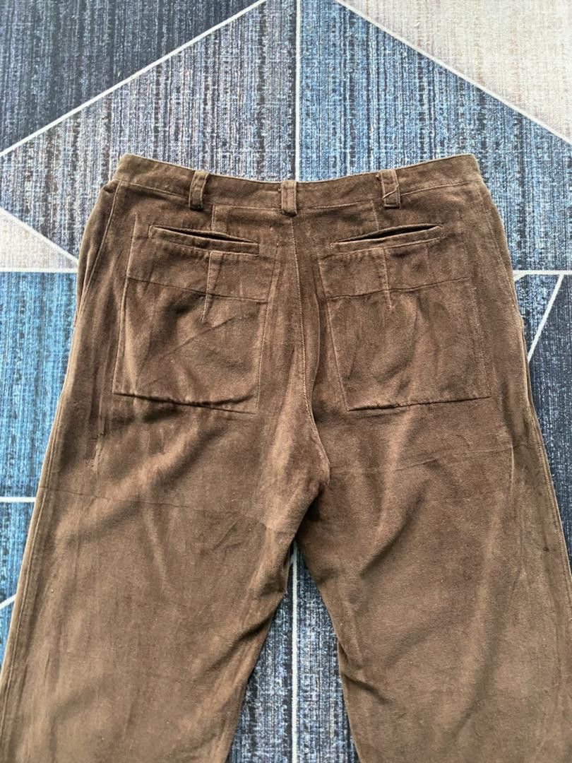 Designer AUTHENTIC KRISTENSEN DU NORD VELVET MINIMALIST PANTS Size 29" - 7 Thumbnail