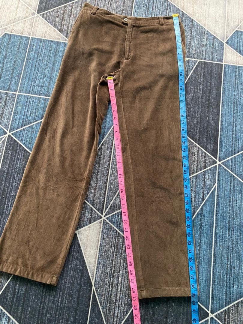 Designer AUTHENTIC KRISTENSEN DU NORD VELVET MINIMALIST PANTS Size 29" - 13 Thumbnail