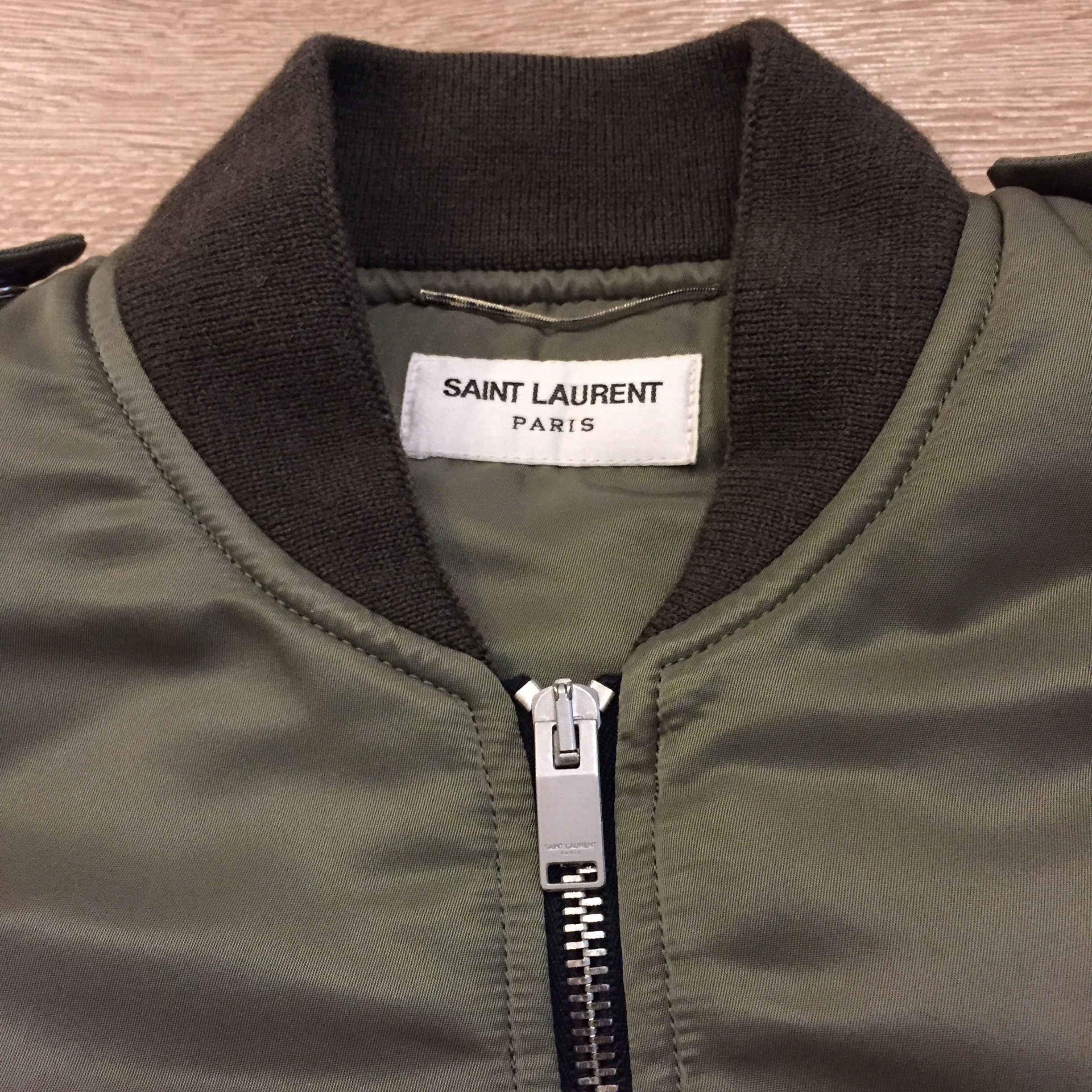 Hedi Slimane × Saint Laurent Paris Nylon Bomber Rare Size 42 Size US XS / EU 42 / 0 - 6 Thumbnail