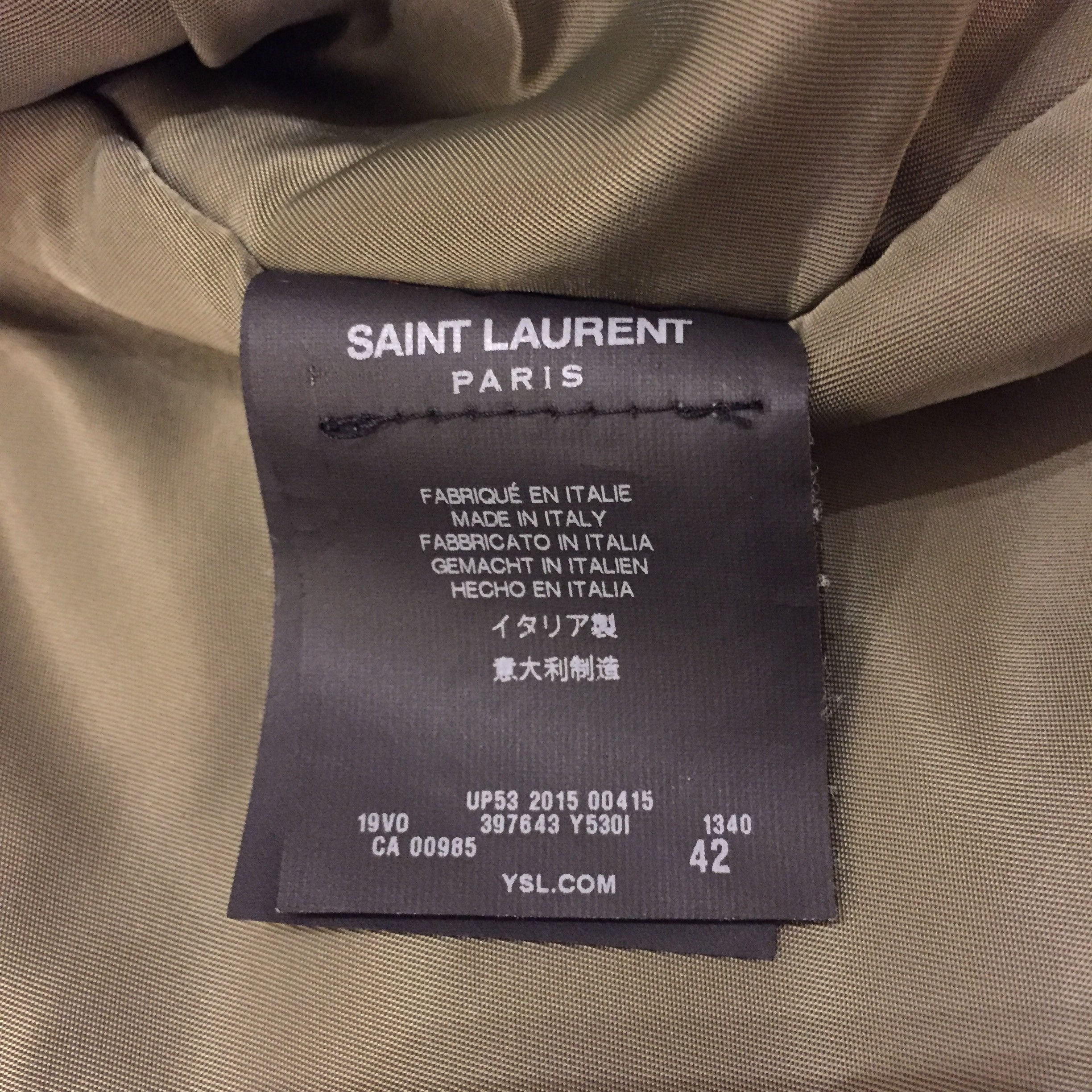 Hedi Slimane × Saint Laurent Paris Nylon Bomber Rare Size 42 Size US XS / EU 42 / 0 - 7 Thumbnail