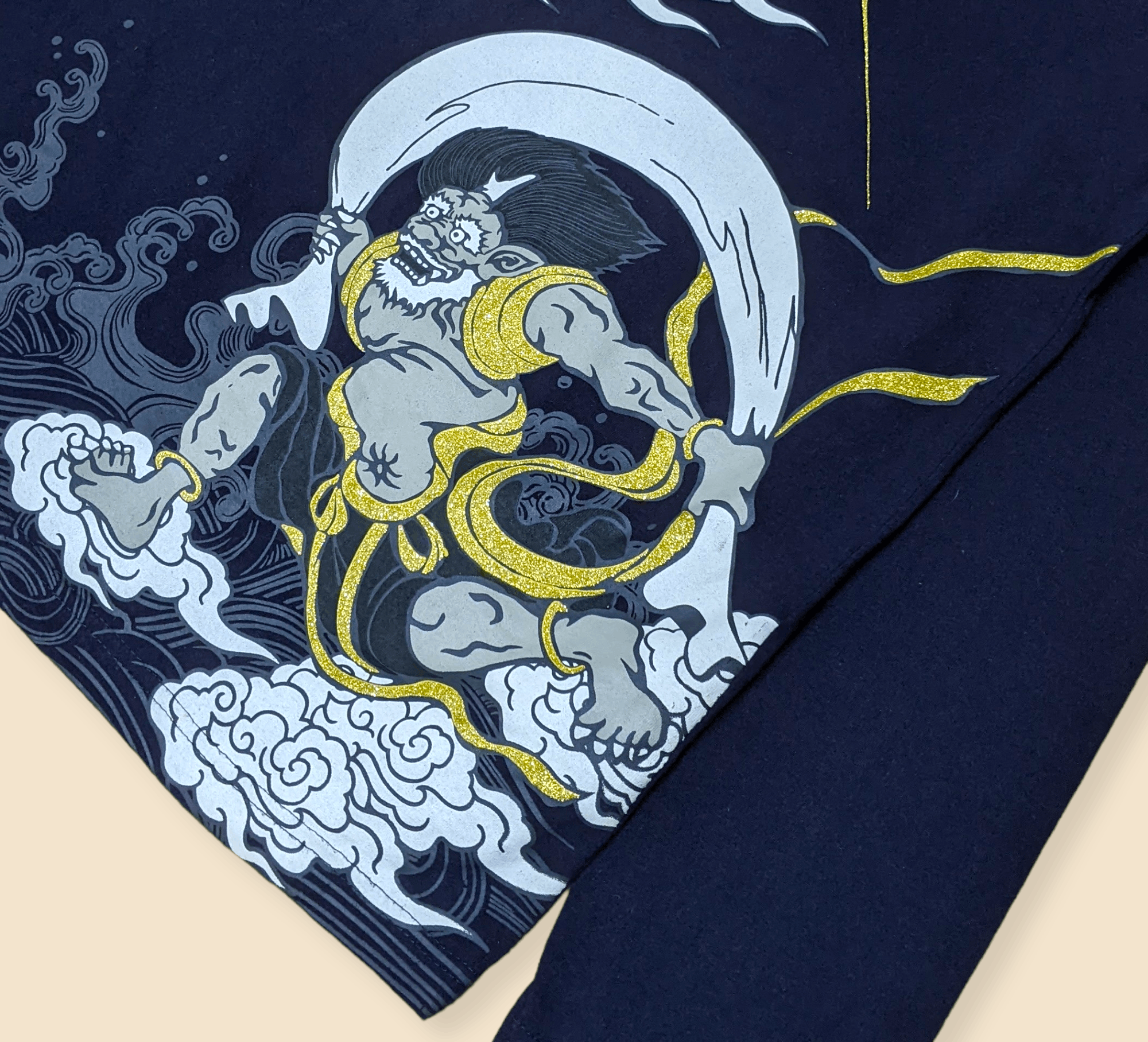Japanese Brand × Vintage Vintage 90s Japanese Art Oni Sukajan Samurai T shirt Size US XL / EU 56 / 4 - 7 Thumbnail