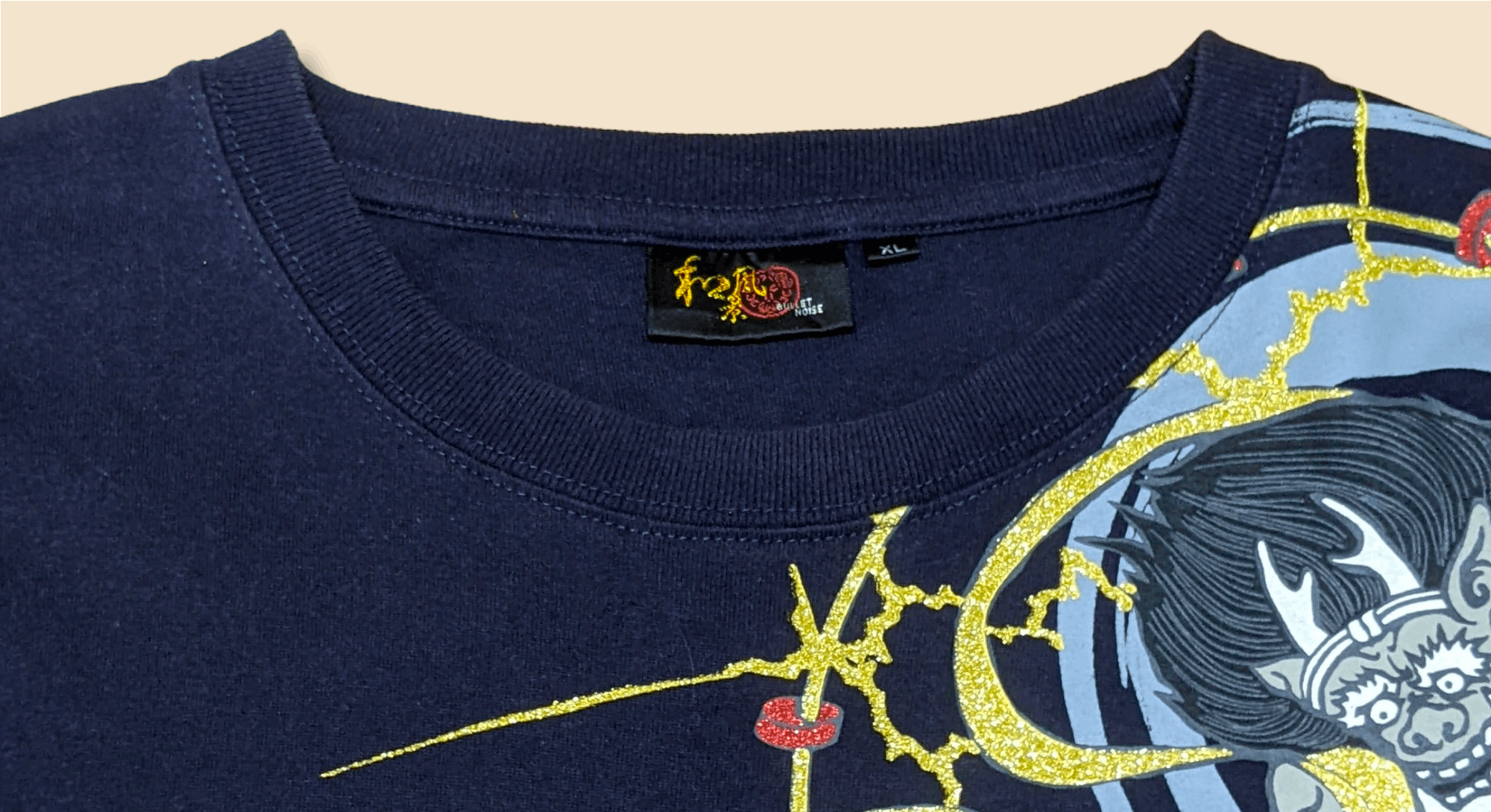 Japanese Brand × Vintage Vintage 90s Japanese Art Oni Sukajan Samurai T shirt Size US XL / EU 56 / 4 - 8 Thumbnail