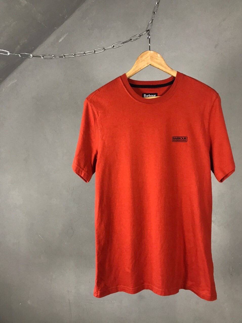 Barbour Barbour casual streetwear luxury orange tee Size US M / EU 48-50 / 2 - 1 Thumbnail