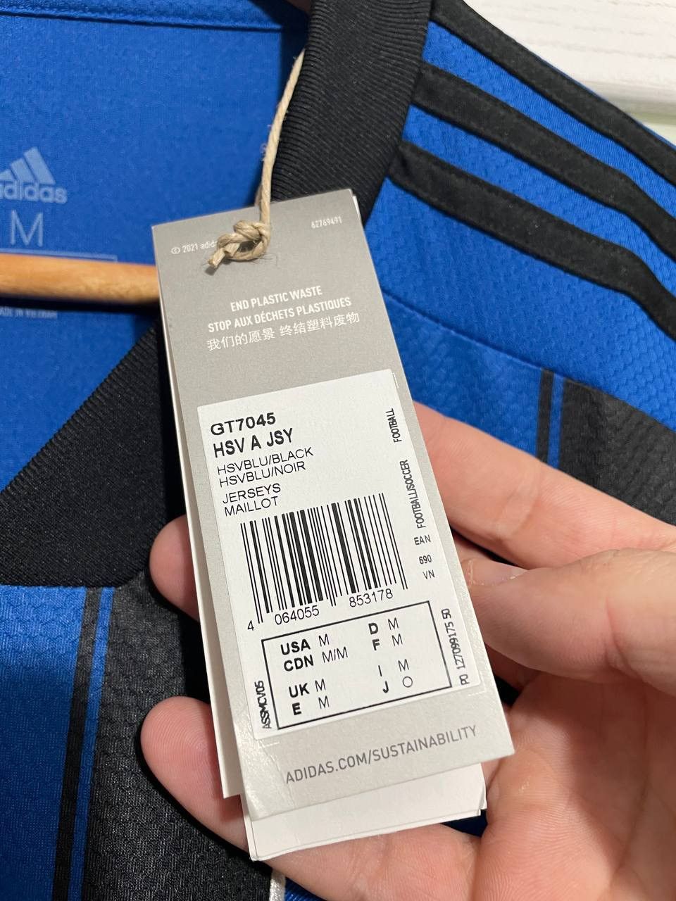 Adidas Hamburg 2021-2022 Away Soccer Jersey Football Shirt Adidas Size US M / EU 48-50 / 2 - 4 Thumbnail