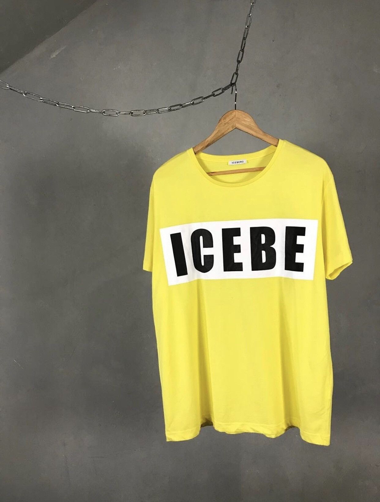 Iceberg Iceberg 74 luxury streetwear yellow tee Size US XL / EU 56 / 4 - 1 Thumbnail