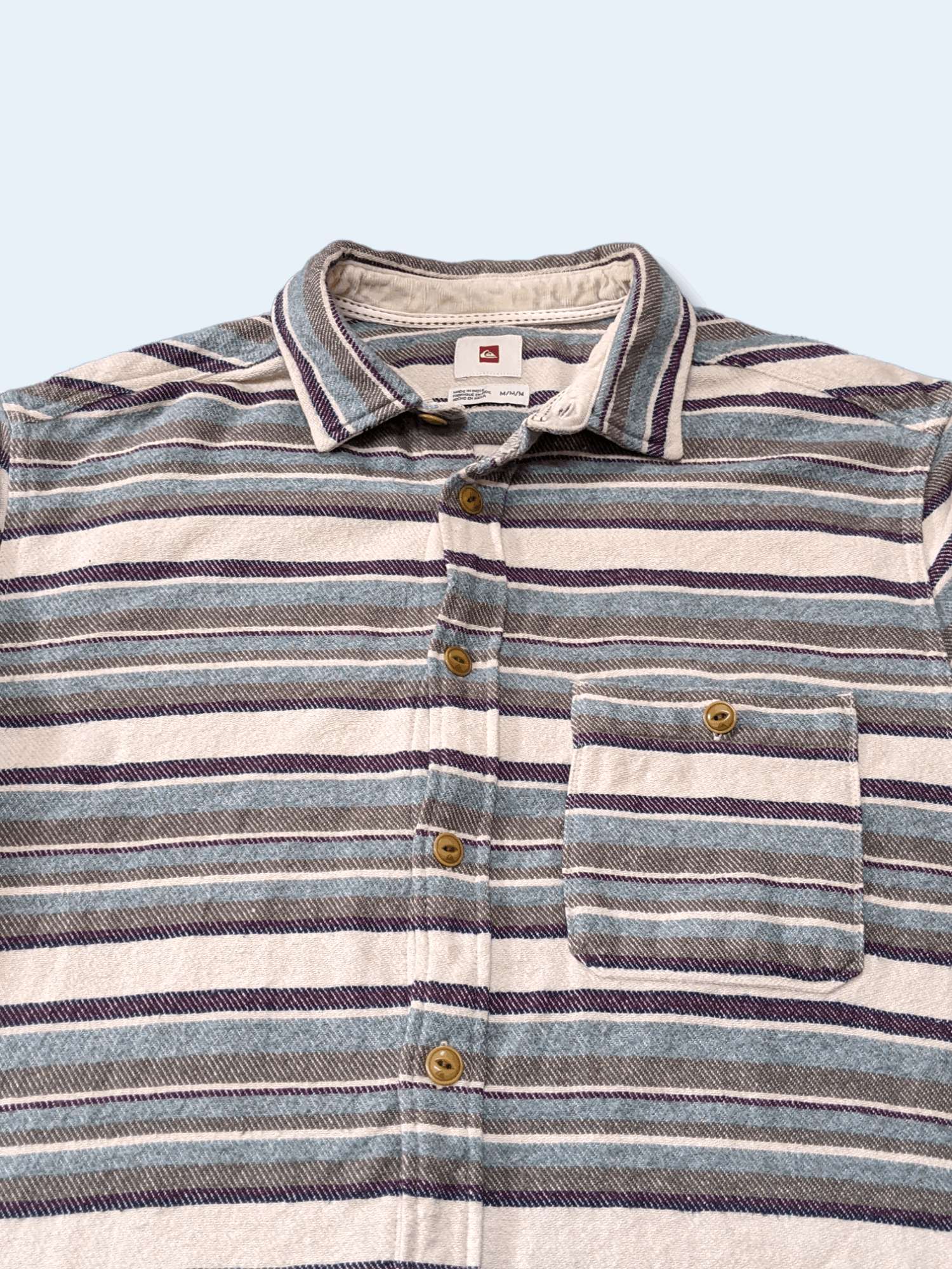 Quicksilver × Sun Surf × Vintage Vintage Quicksilver Striped Flannel Shirt Size US M / EU 48-50 / 2 - 4 Thumbnail