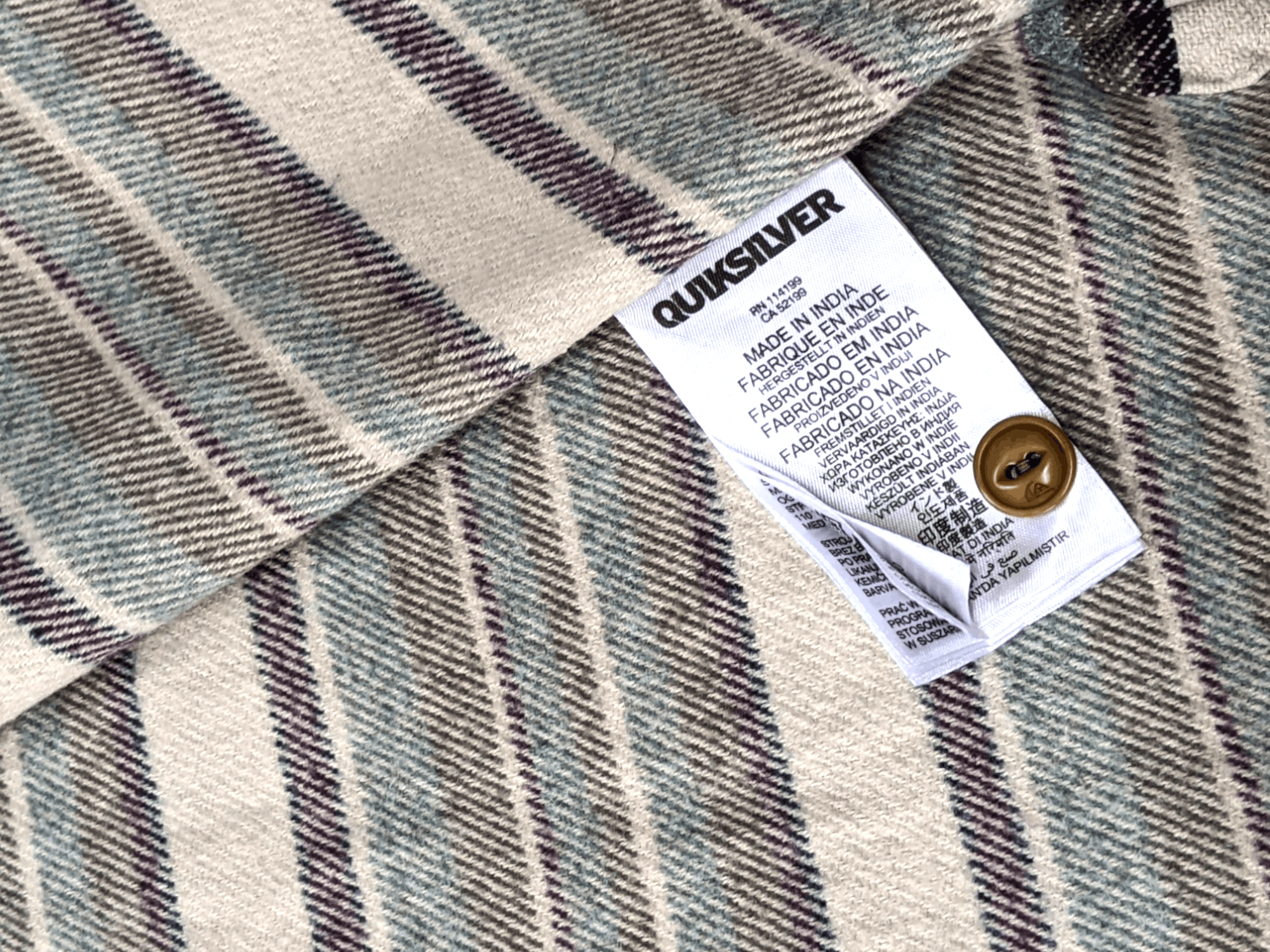 Quicksilver × Sun Surf × Vintage Vintage Quicksilver Striped Flannel Shirt Size US M / EU 48-50 / 2 - 7 Thumbnail