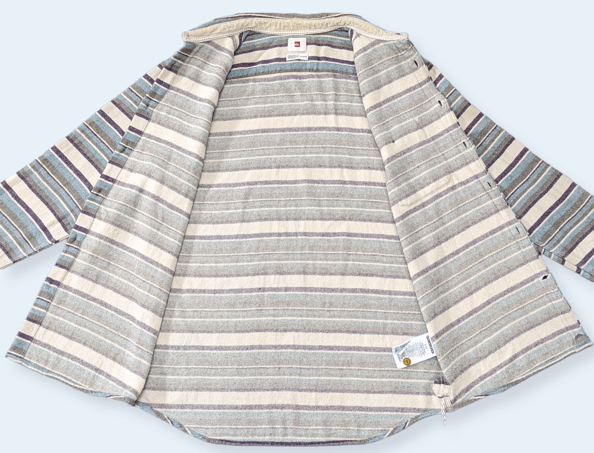Quicksilver × Sun Surf × Vintage Vintage Quicksilver Striped Flannel Shirt Size US M / EU 48-50 / 2 - 6 Thumbnail