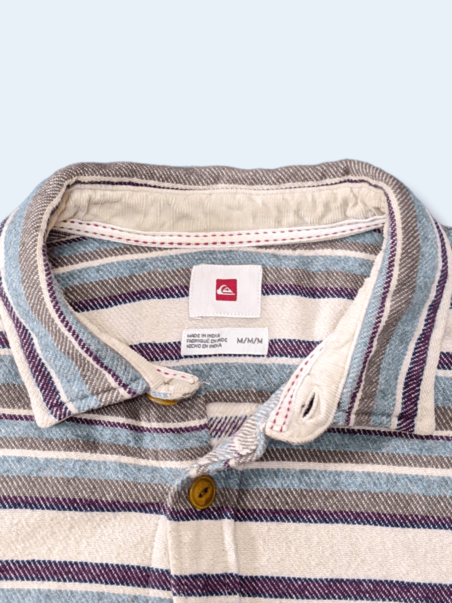 Quicksilver × Sun Surf × Vintage Vintage Quicksilver Striped Flannel Shirt Size US M / EU 48-50 / 2 - 5 Thumbnail