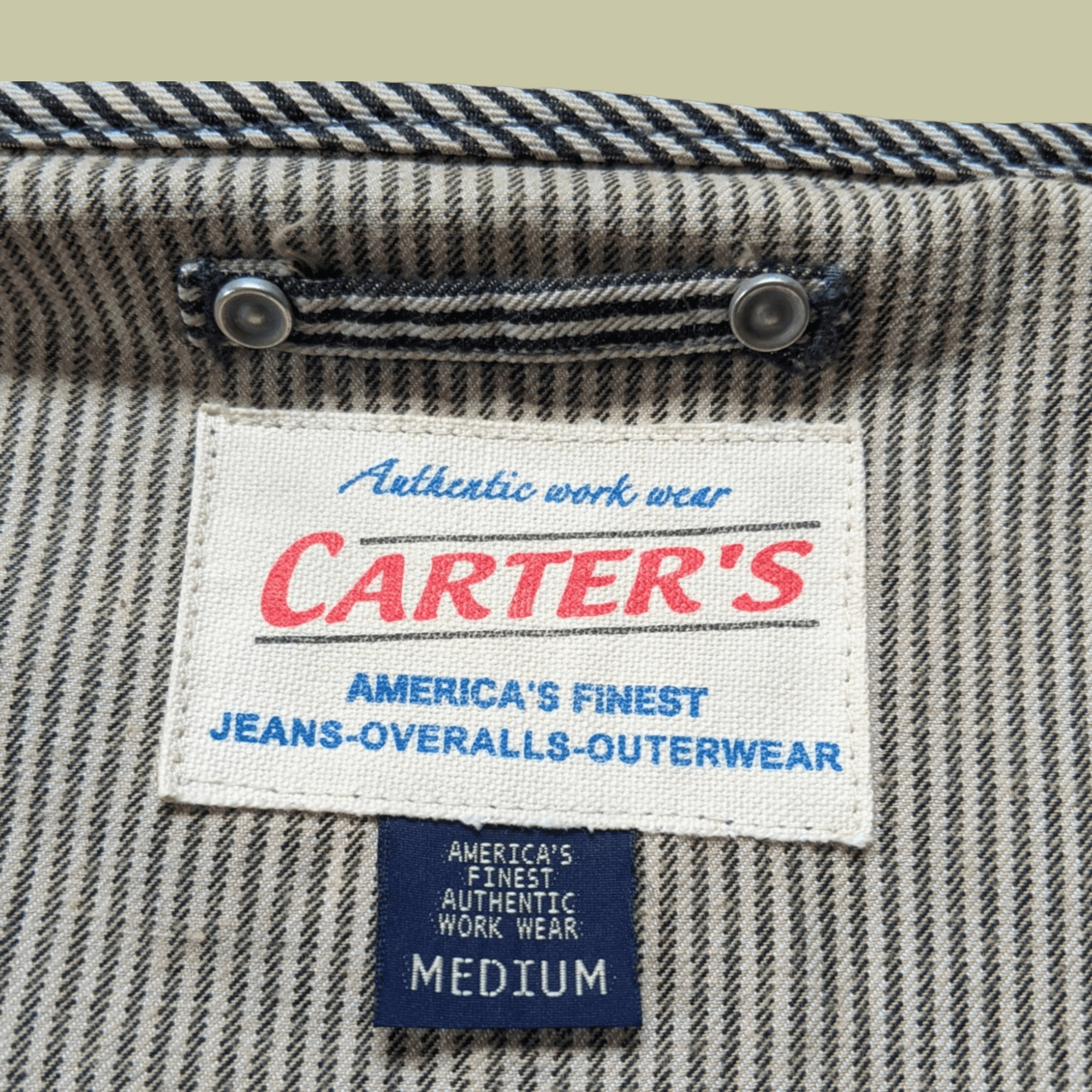 Vintage Vintage Carters Workwear Hickory Chore Jacket Size US M / EU 48-50 / 2 - 6 Thumbnail