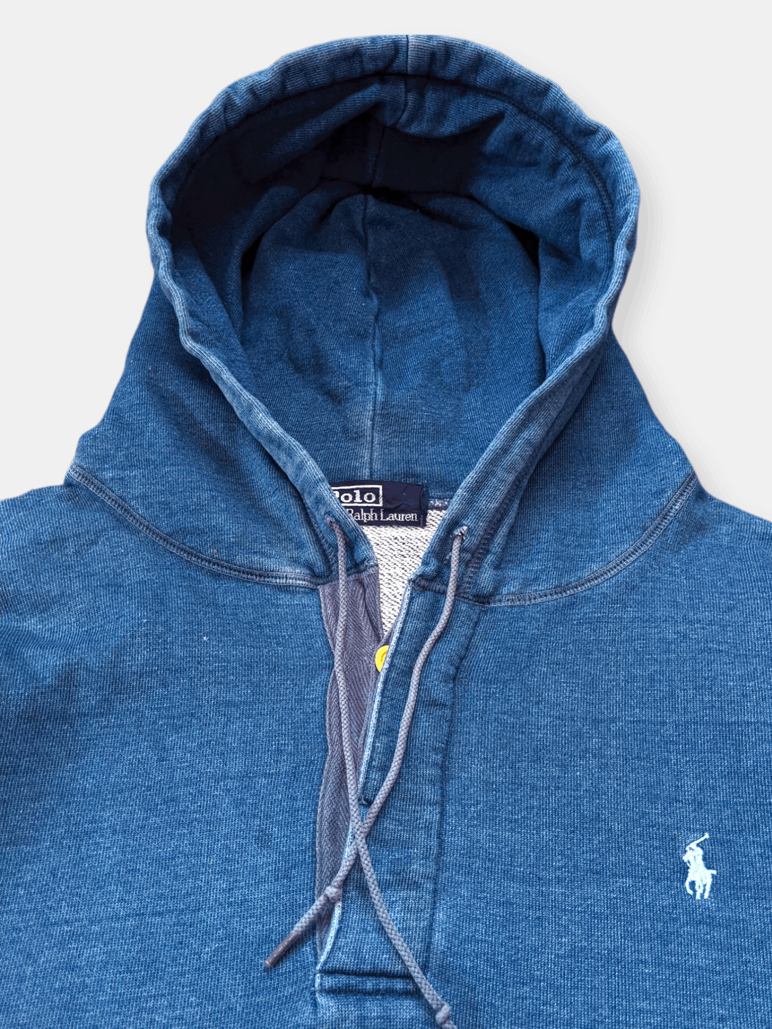 Polo Ralph Lauren × Ralph Lauren × Vintage Vintage Polo Ralph Lauren Denim Style Pullover Hoodie Size US S / EU 44-46 / 1 - 4 Thumbnail