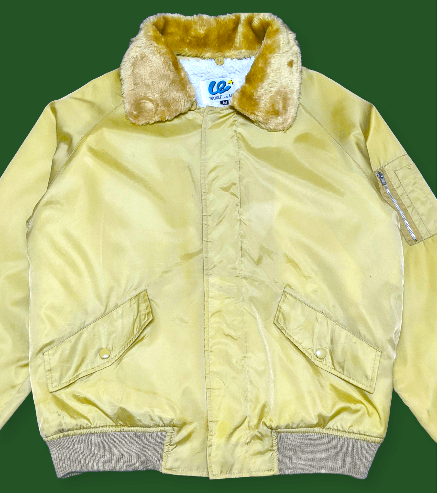 Japanese Brand × Vintage Vintage Japanese Brand World Island Bomber Jacket Size US M / EU 48-50 / 2 - 3 Thumbnail