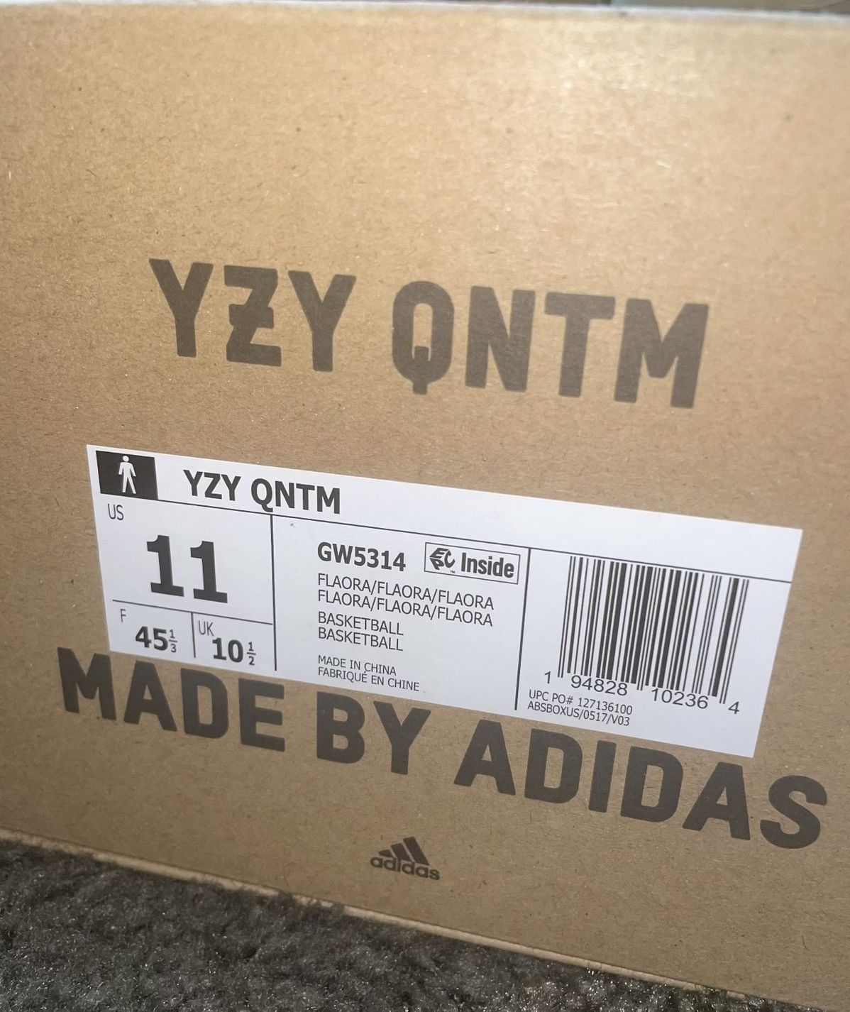 Adidas × Kanye West Adidas Yeezy QNTM Flash Orange Size US 11 / EU 44 - 3 Thumbnail