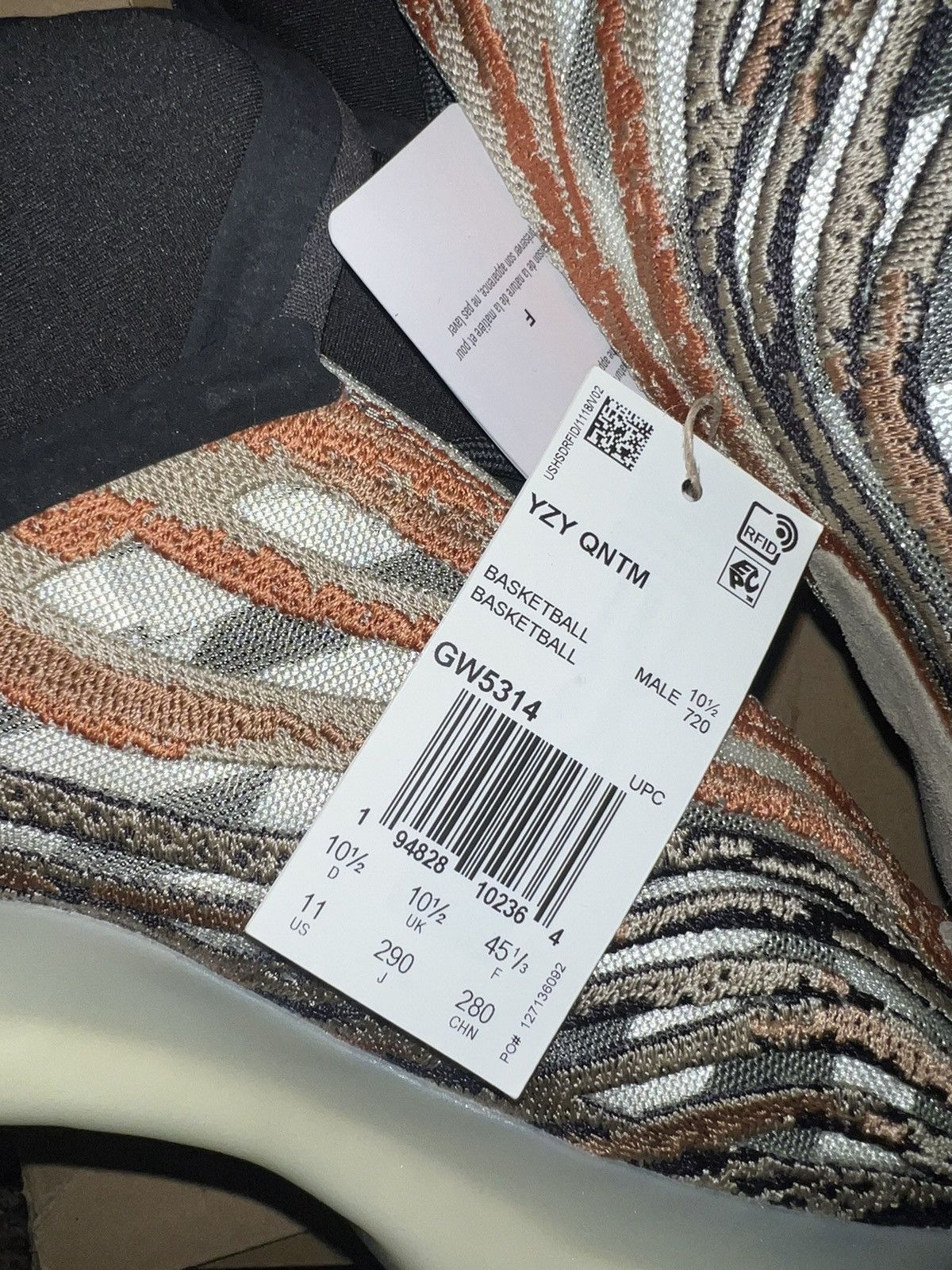 Adidas × Kanye West Adidas Yeezy QNTM Flash Orange Size US 11 / EU 44 - 2 Thumbnail