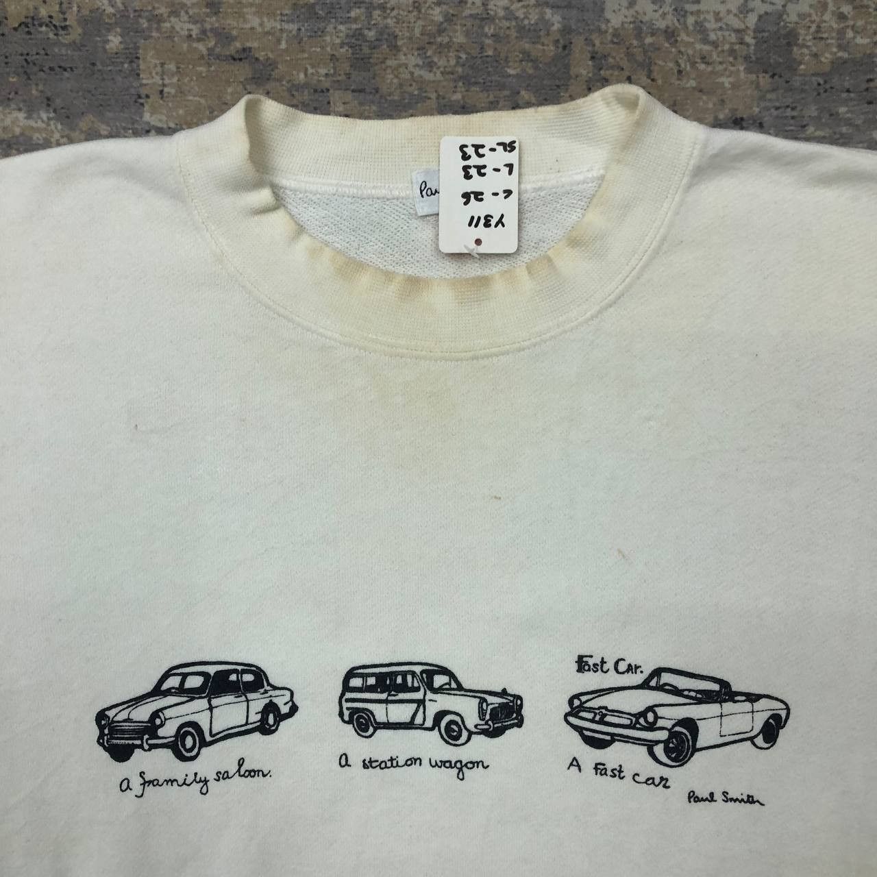 Paul Smith × Vintage Y311 VTG CAR FIGURES PAUL SMITH SWEATSHIRT Size US M / EU 48-50 / 2 - 4 Thumbnail