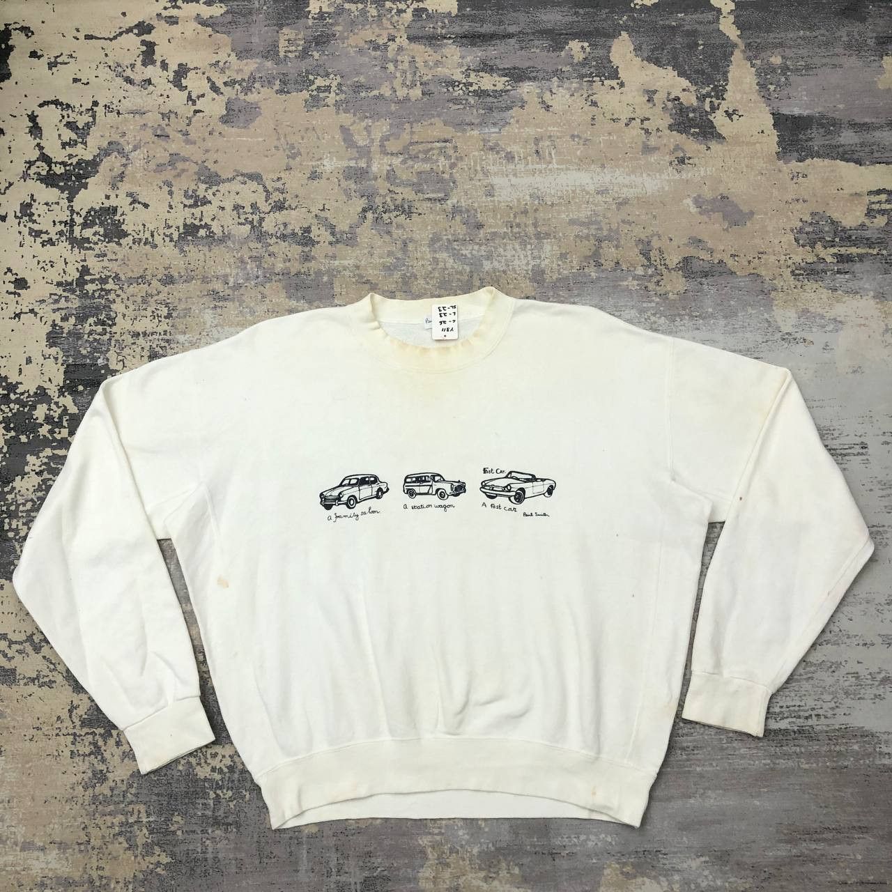 Paul Smith × Vintage Y311 VTG CAR FIGURES PAUL SMITH SWEATSHIRT Size US M / EU 48-50 / 2 - 3 Thumbnail