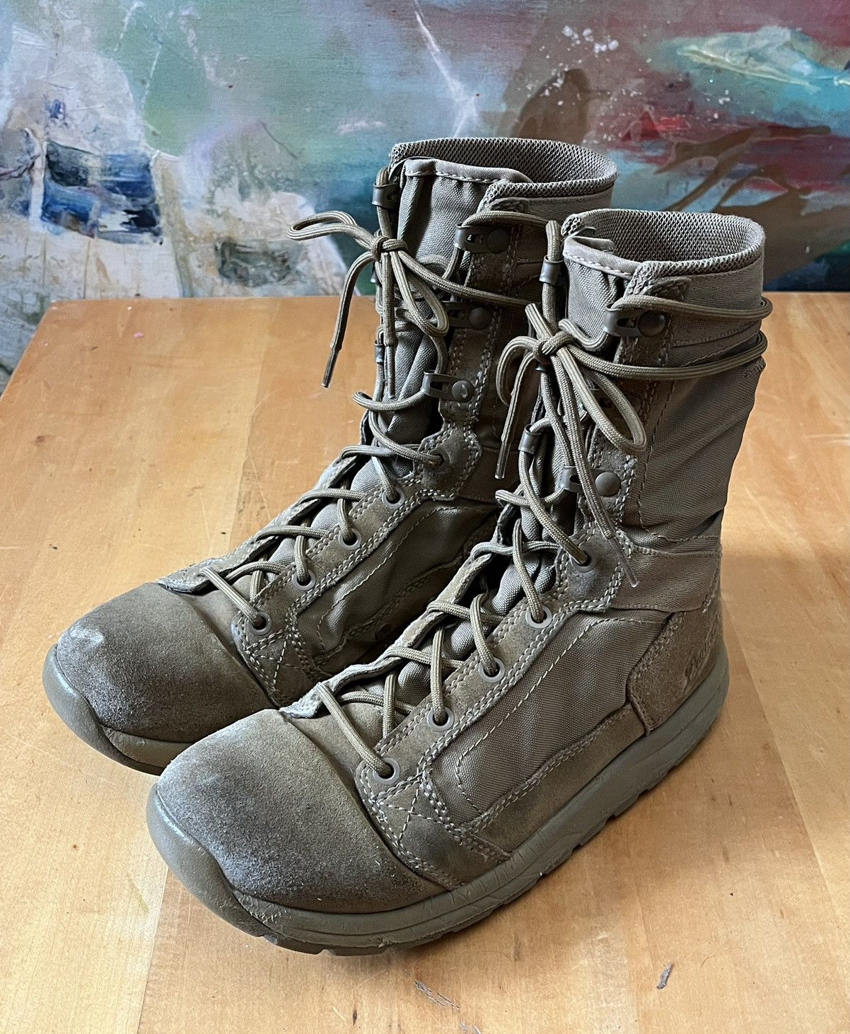Danner Tachyon 8" Coyote Military Suede Leather Tactical Boots 50136 Men's 4