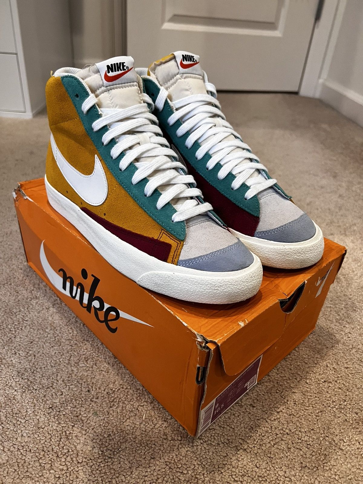 Multicolor nike blazer sale