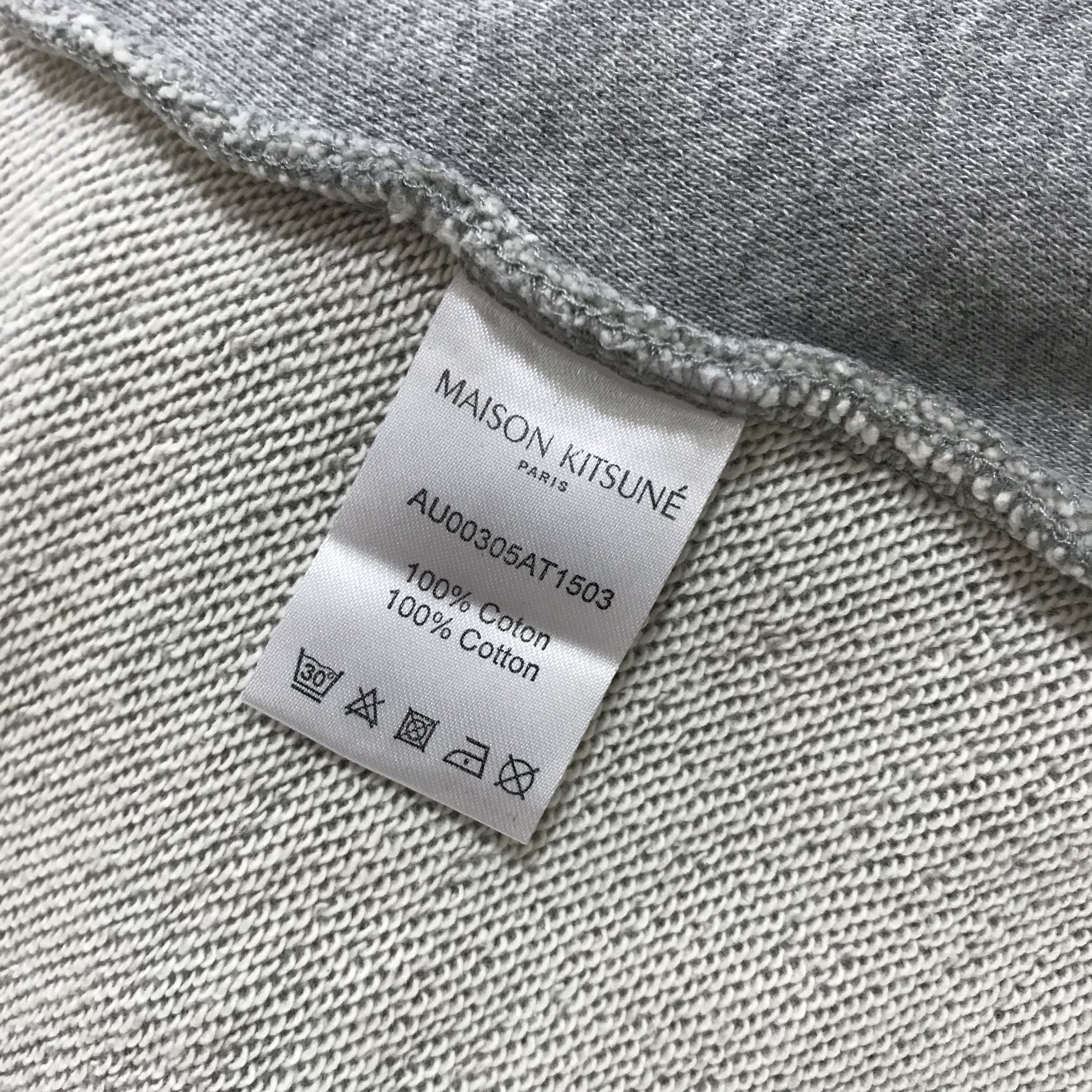 Maison Kitsune MAISON KITSUNE Paris Teddy Jacket Bomber Grey Tricolour Fox Size US M / EU 48-50 / 2 - 9 Thumbnail