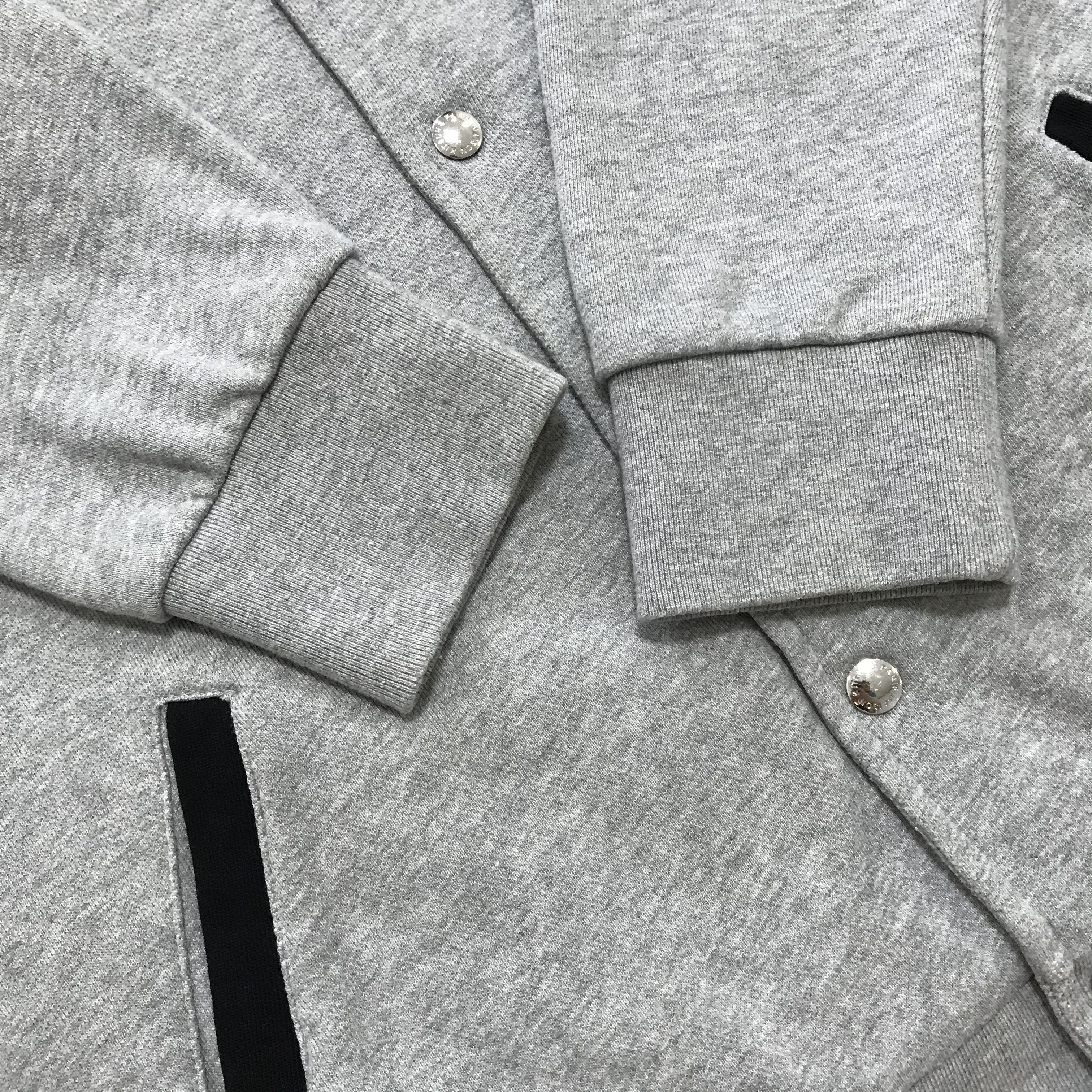 Maison Kitsune MAISON KITSUNE Paris Teddy Jacket Bomber Grey Tricolour Fox Size US M / EU 48-50 / 2 - 8 Thumbnail