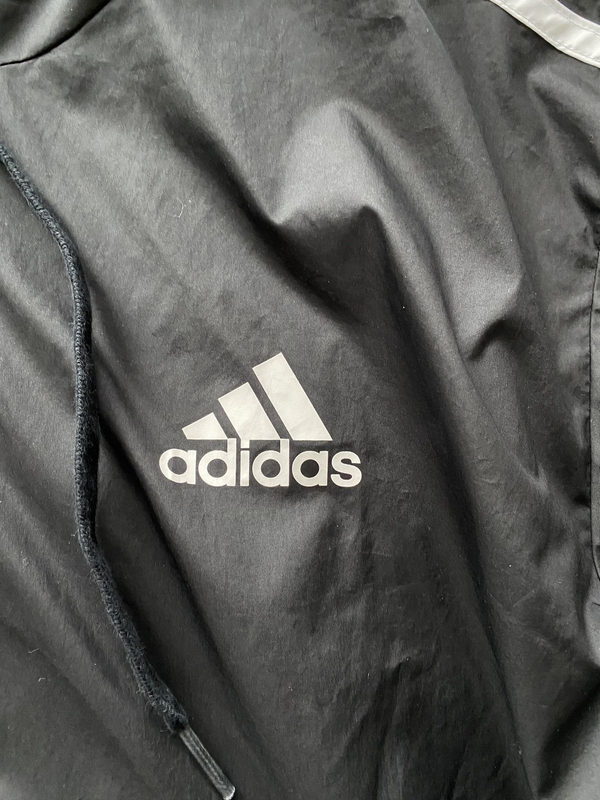 Adidas Adidas Black Essentials Windbreaker Jacket Hood Size US M / EU 48-50 / 2 - 3 Thumbnail