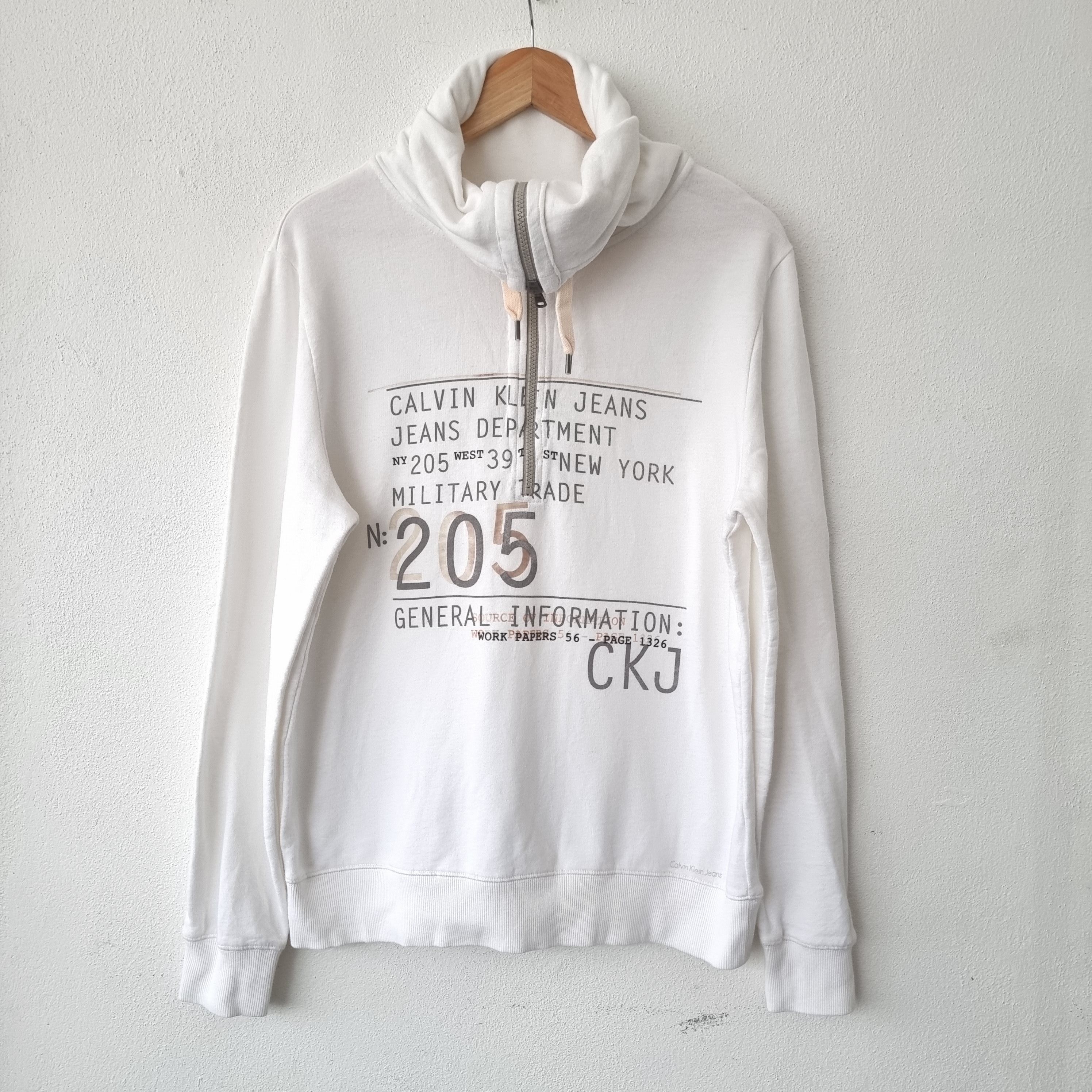 Calvin klein history records page turtleneck sweater