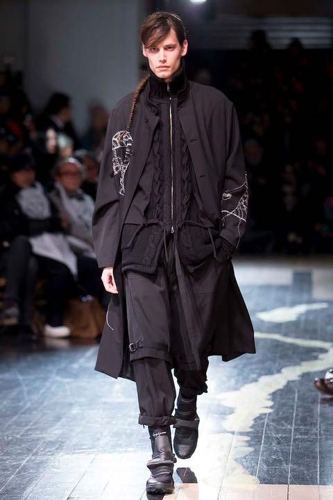 Pour Homme Low Gauge Zip Long Cardigan