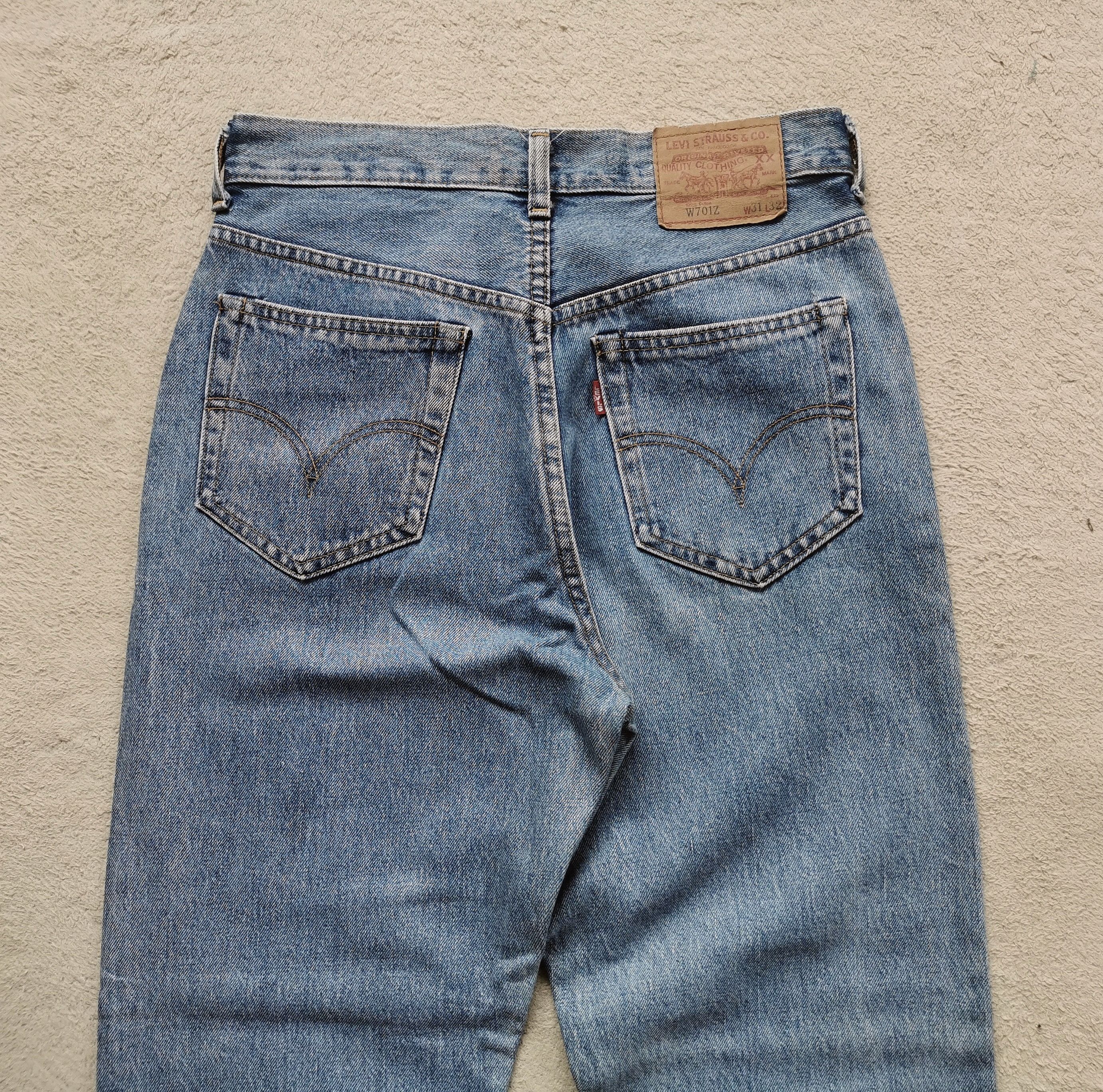 LVC × Levi's × Vintage Vintage Levis W701Z Big E Selvedge Jeans Size US 28 / EU 44 - 5 Thumbnail