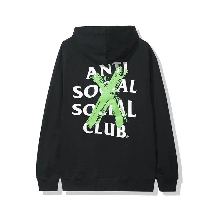 Anti social social club cancelled remix black hoodie