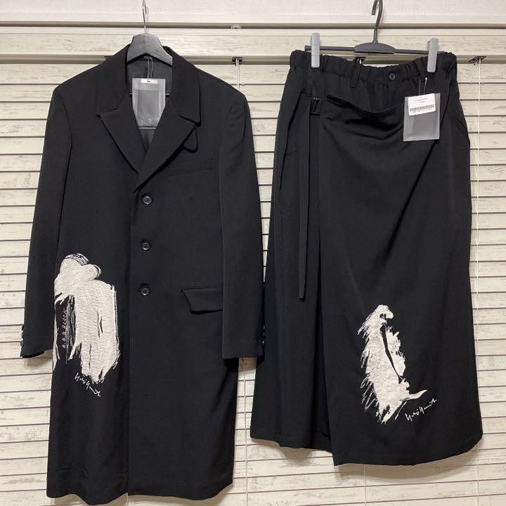 Pour Homme 20ss doctor jacket and wrap pants set